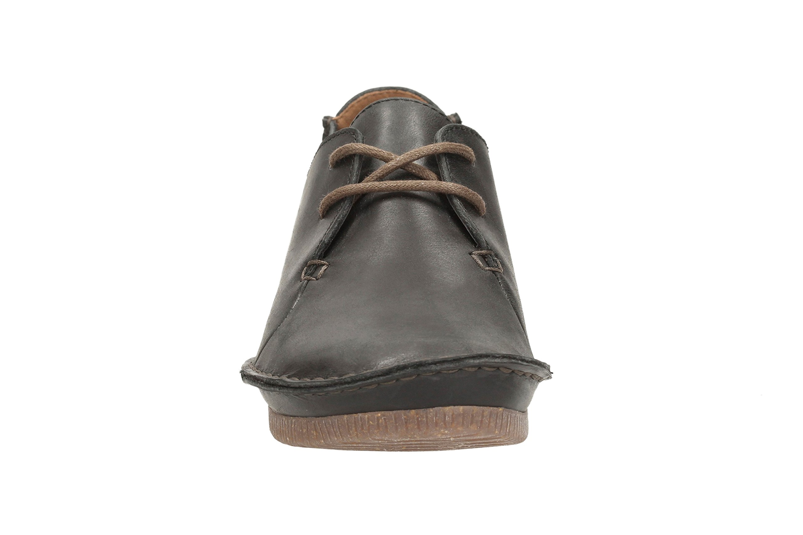 Clarks Women's Black Leather Derby Shoes Size 6.5 - Comfortable & Stylish for Work, Office & Casual Wear