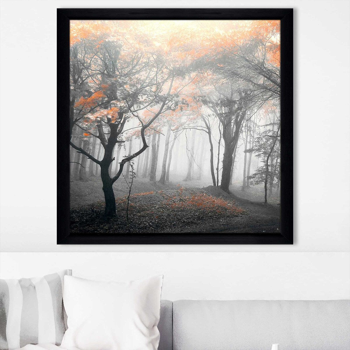 46 Autumn Woods Landscape Print on Acrylic - Premium Wall Art Decor for Living Room, Bedroom & Office - Nature Photography by PhotoINC Studio