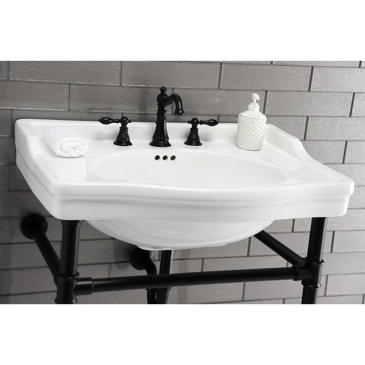 Stainless Steel Console Sink Legs - Heavy Duty Adjustable Bathroom Vanity Supports for Modern Farmhouse & Industrial Style - Perfect for Bathroom, Laundry Room & Kitchen Remodeling