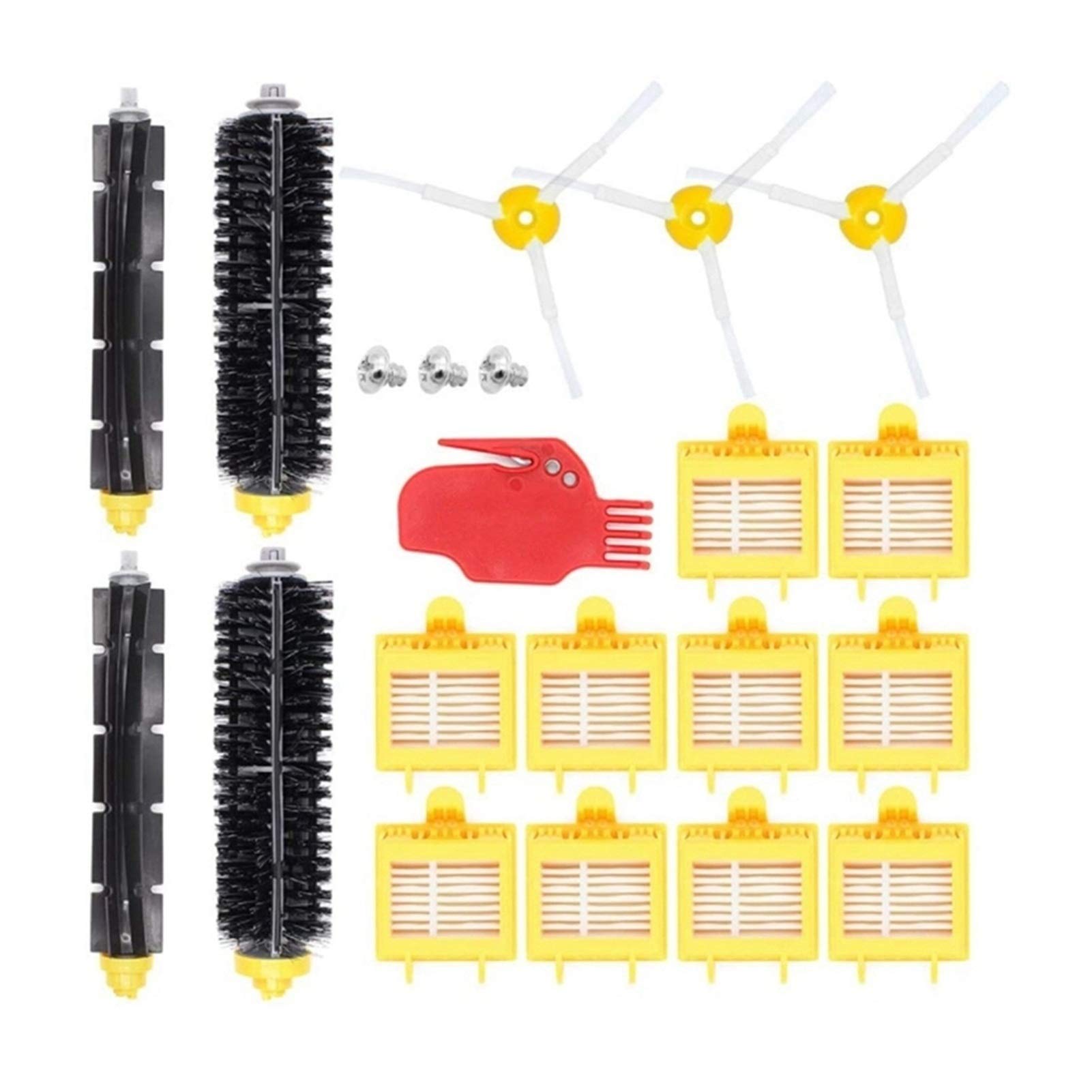 Qgg Vacuum Cleaner Replacement Parts - Compatible with Robotic Cleaners, Spare Brush Kit & Accessories for Efficient Home Cleaning | Perfect for Hard Floors, Carpets & Pet Hair Removal
