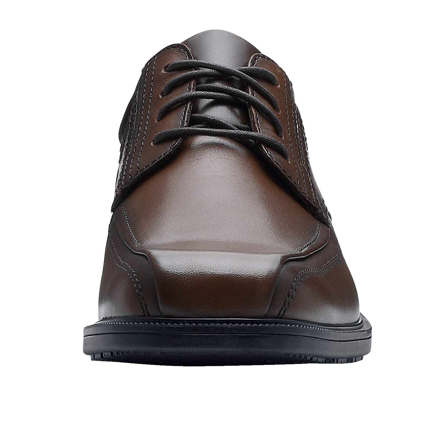 Slip-Resistant Men's Dress Shoes - Oxford Style Safety Work Shoes for Crews in Brown or Black | Professional & Formal Workplace Wear