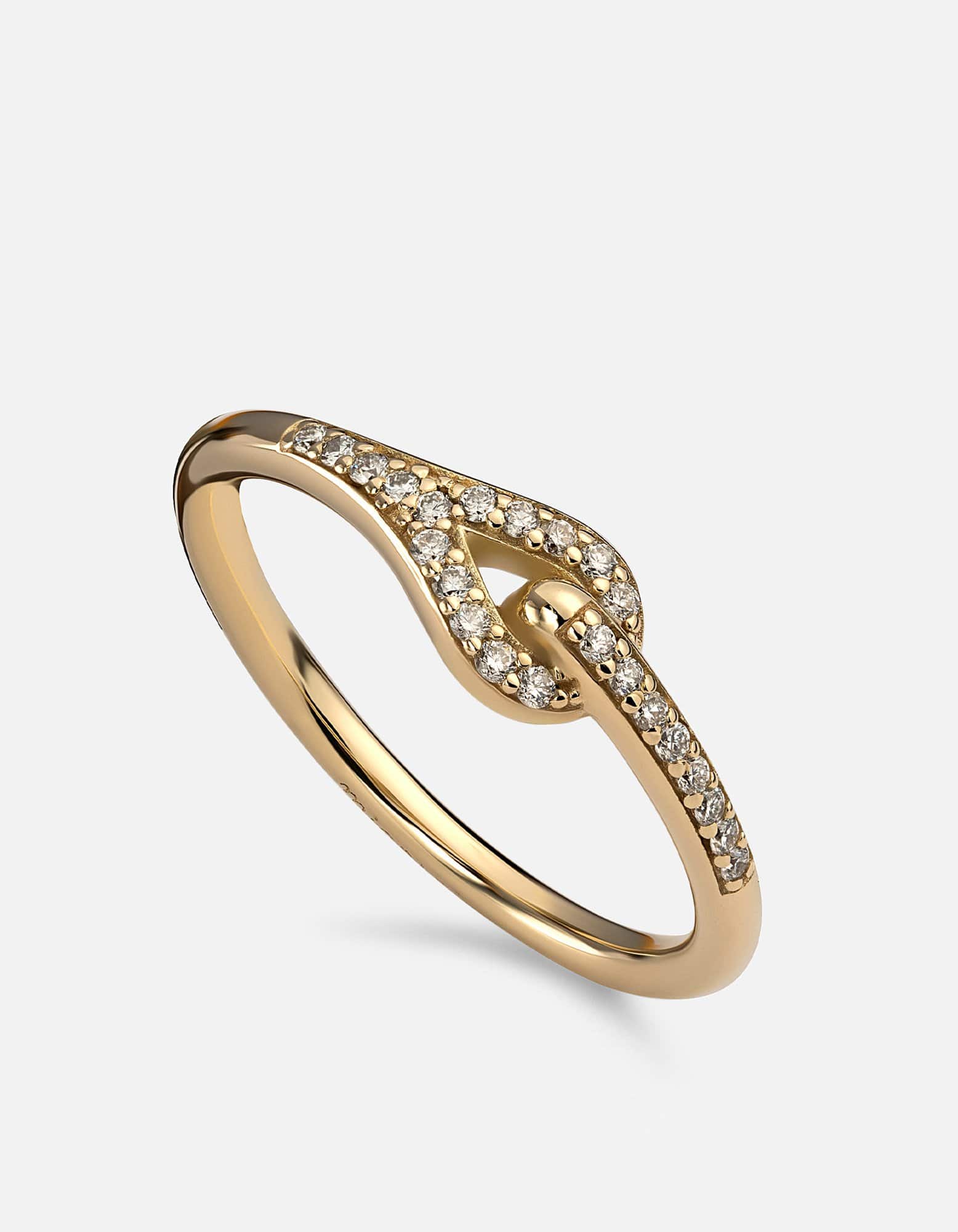 14K Gold Pavé Neo Ring - Elegant Stackable Ring for Women, Perfect for Everyday Wear, Gifts & Special Occasions