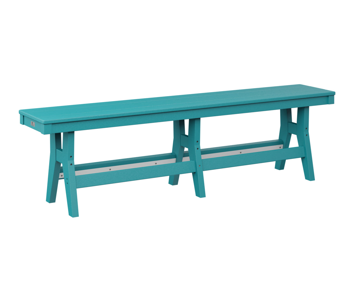 Berlin Gardens Harbor 66 Dining Bench - Outdoor Patio Furniture Set with Weather-Resistant Teak Wood - Perfect for Backyard, Garden, and Poolside Dining Areas
