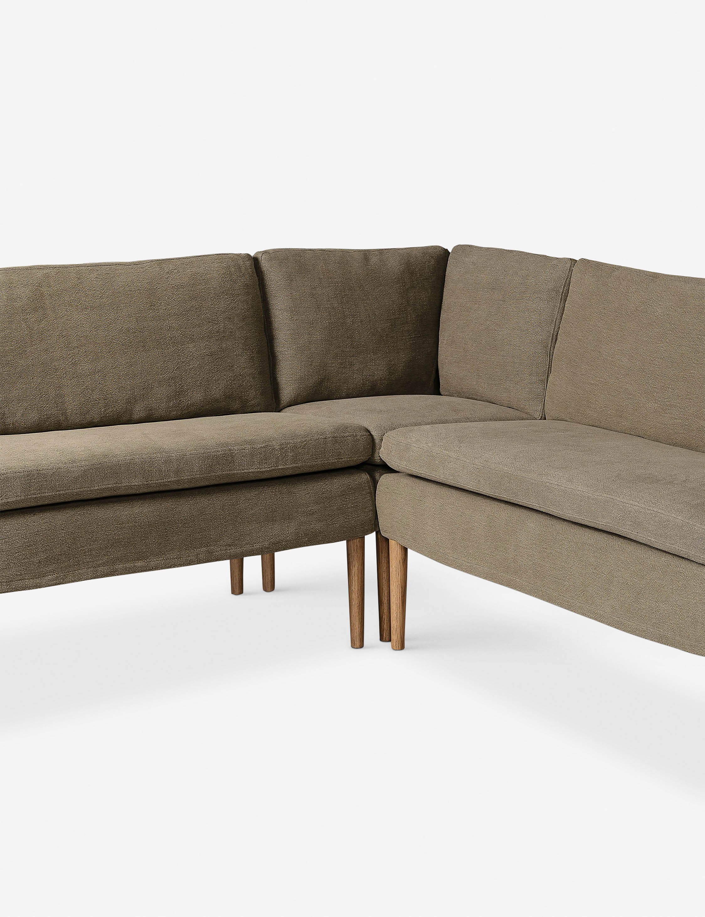 Aurelia U-Shaped Dining Banquette - Modern Upholstered Bench by Amber Lewis x Four Hands for Kitchen, Breakfast Nook, or Dining Room Seating
