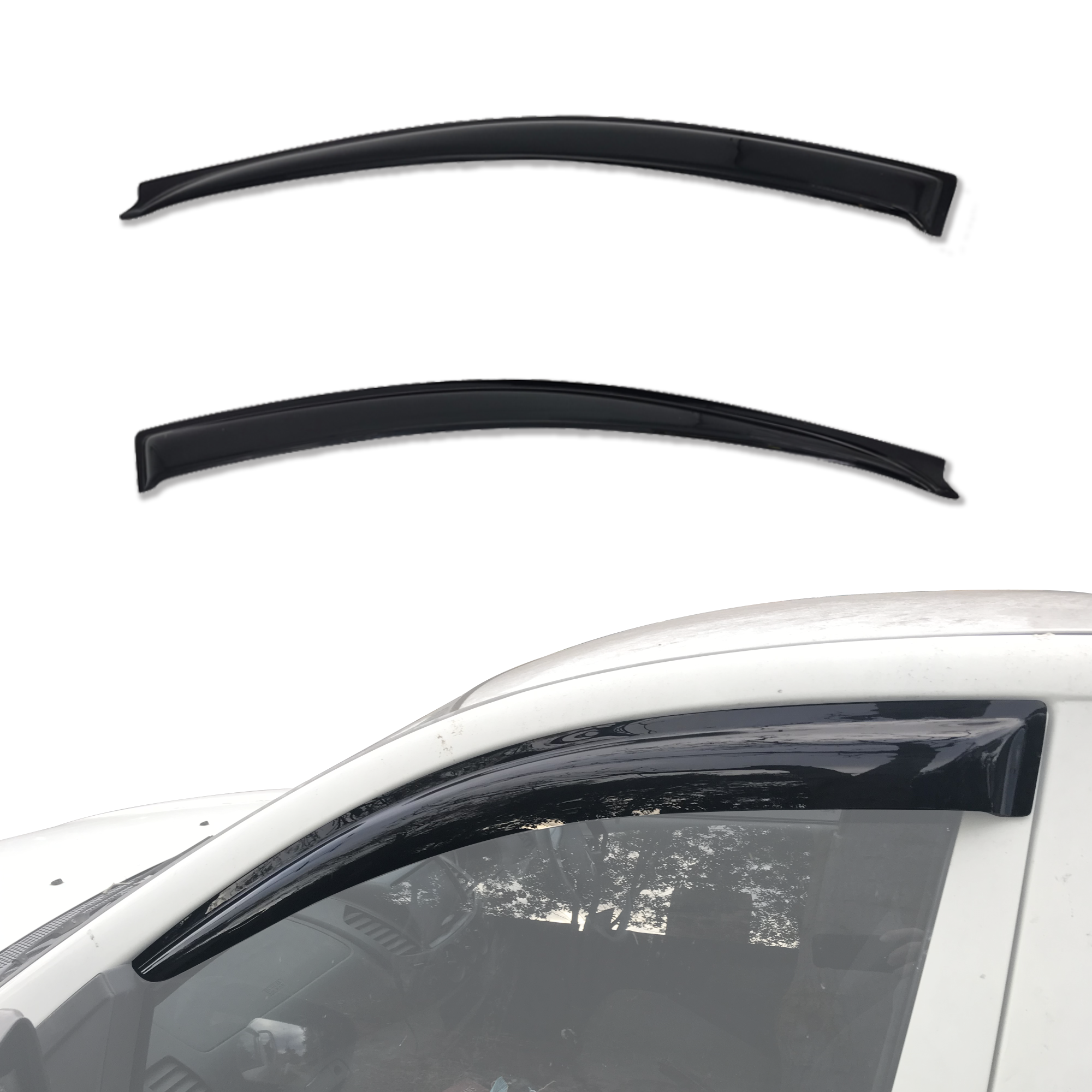 Premium Weather Shields for Mitsubishi Triton Single Cab 2006-2015 | Extended Mirror Coverage | Durable Rain & Wind Protection for Trucks | Perfect for Off-Road & Highway Driving