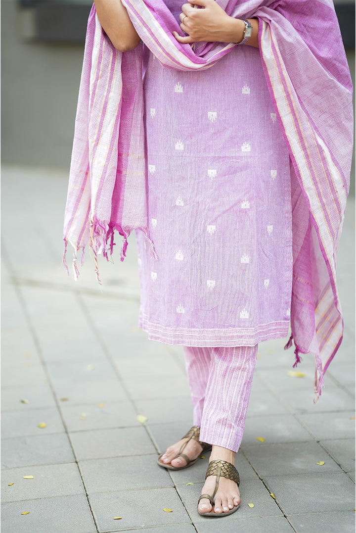 Ziva Luxury Handcrafted Cotton Kurti Set for Women | Handmade Indian Ethnic Dress | Perfect for Festivals, Weddings & Casual Wear | DD708