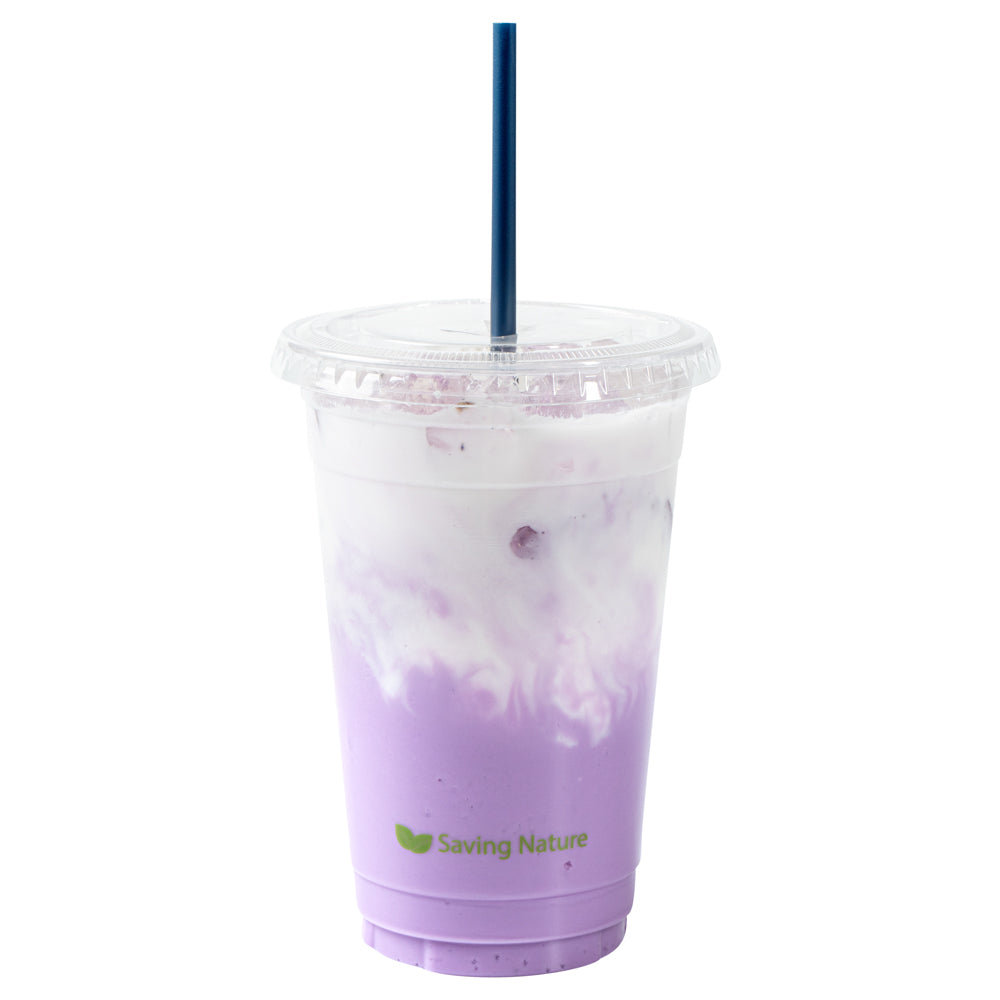 Eco-Friendly Compostable PLA/PBAT Plastic Straws - Midnight Blue, 8 1/4 Inch, 100 Count (Perfect for Parties, Restaurants & Sustainable Events)