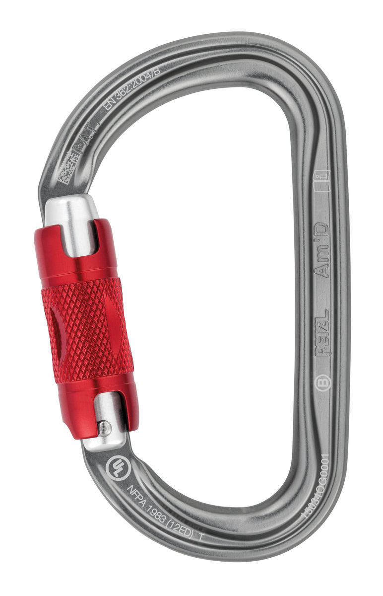 Am'D Twist Lock Carabiner - Heavy Duty Climbing Hook with Secure Locking Mechanism for Rock Climbing, Hiking, Camping & Outdoor Gear Organization