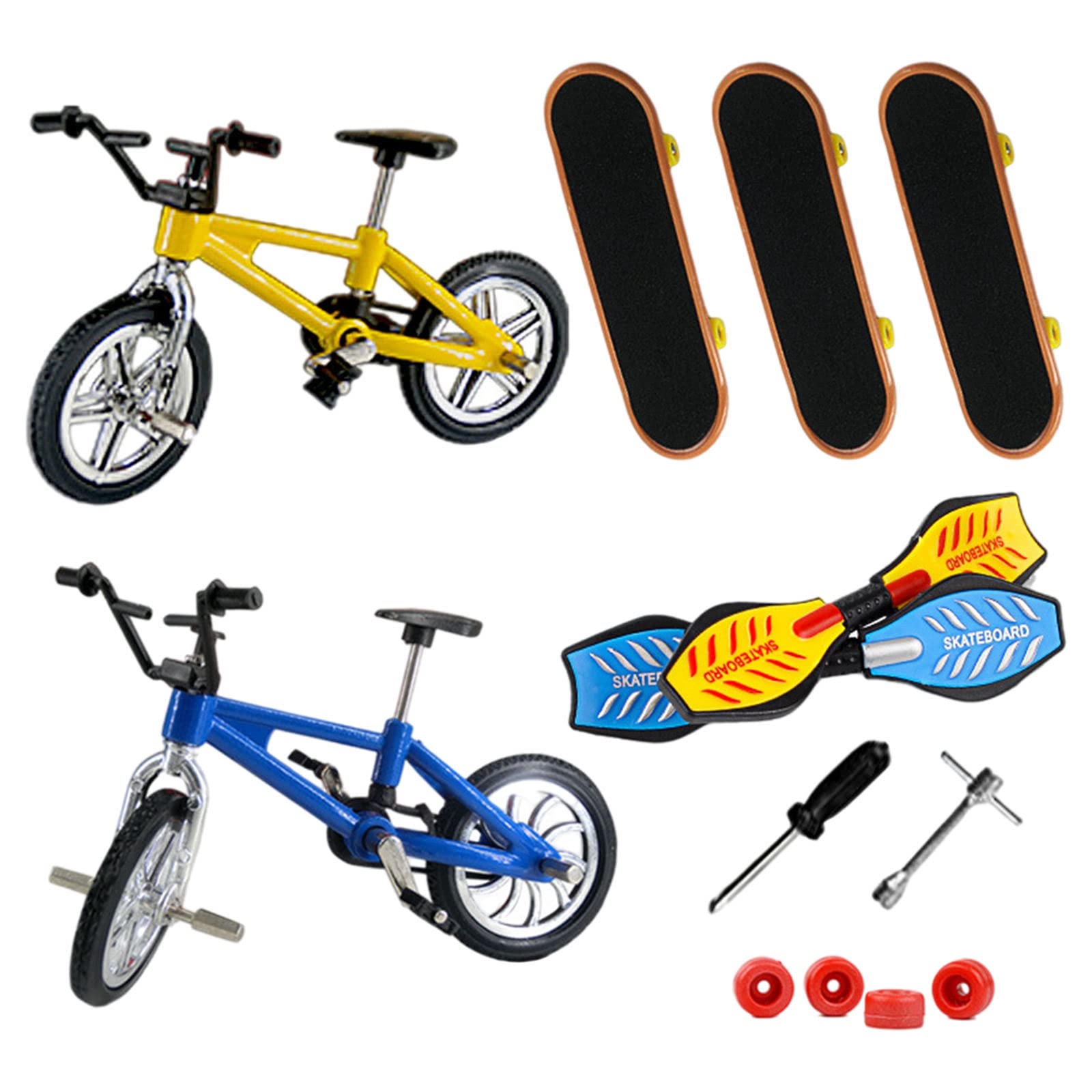 Yiju Finger Scooter Toys Set - Mini Skateboard Fidget Toys for Kids & Adults - Improve Hand Coordination & Stress Relief - Perfect for Office, School & Home Play