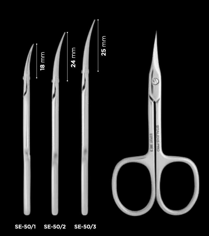 Staleks Professional Cuticle Scissors EXPERT 50 TYPE 2 - Precision Nail Care Tool for Manicure & Pedicure | Salon & Home Use