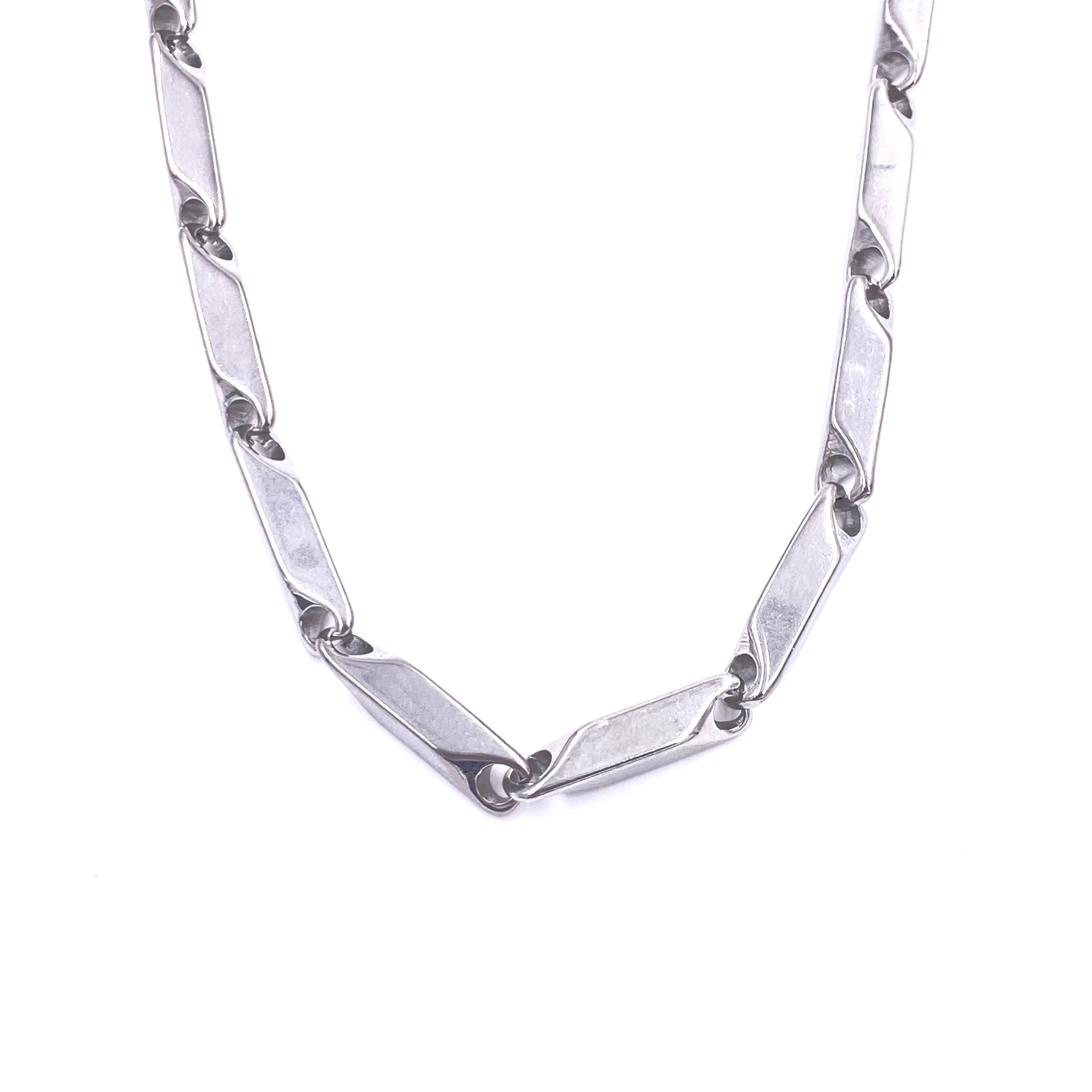 Ashley Gold Stainless Steel Tube Link Chain Necklace for Men - Durable & Hypoallergenic Jewelry Gift for Him, Perfect for Date Night & Formal Occasions