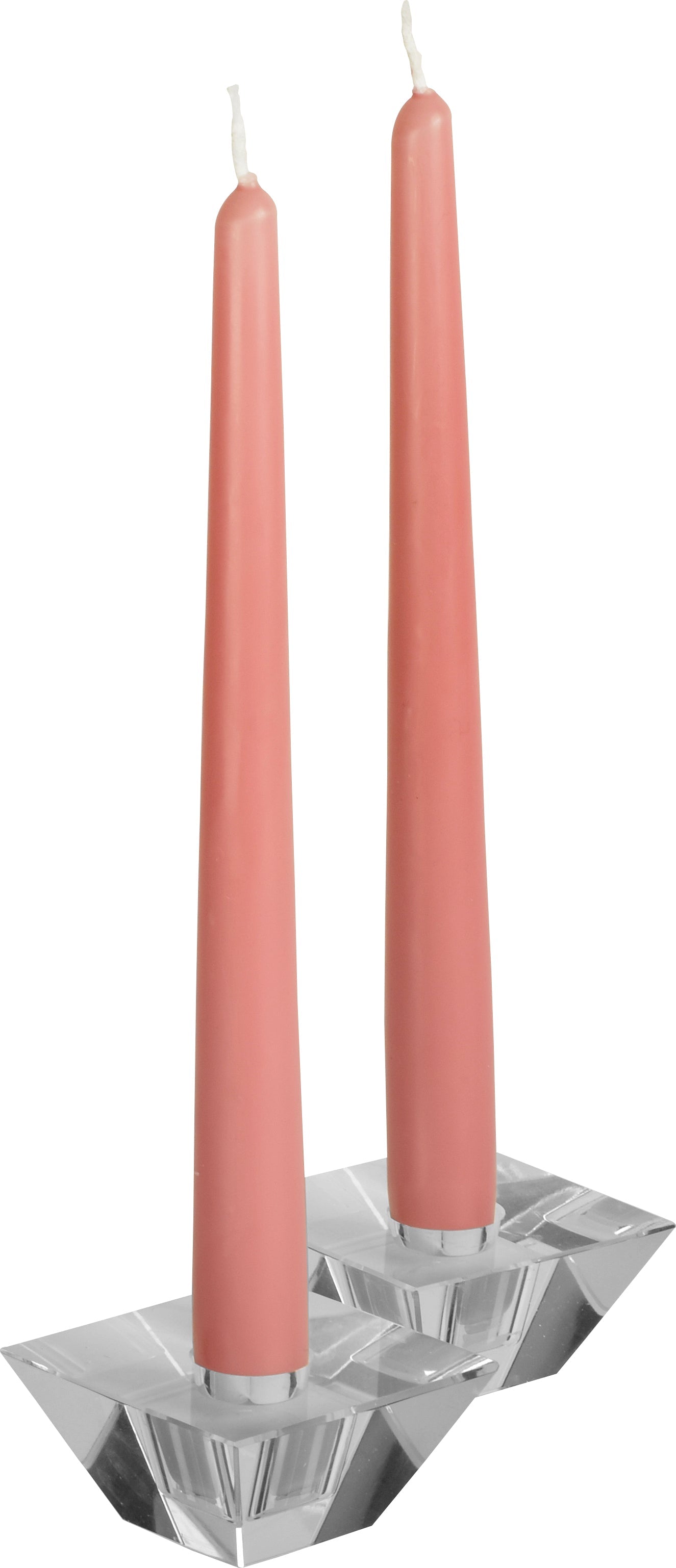 12 Inch Rose Pink Taper Candles - Elegant Decorative Candles for Weddings, Romantic Dinners & Home Decor (Set of 6)