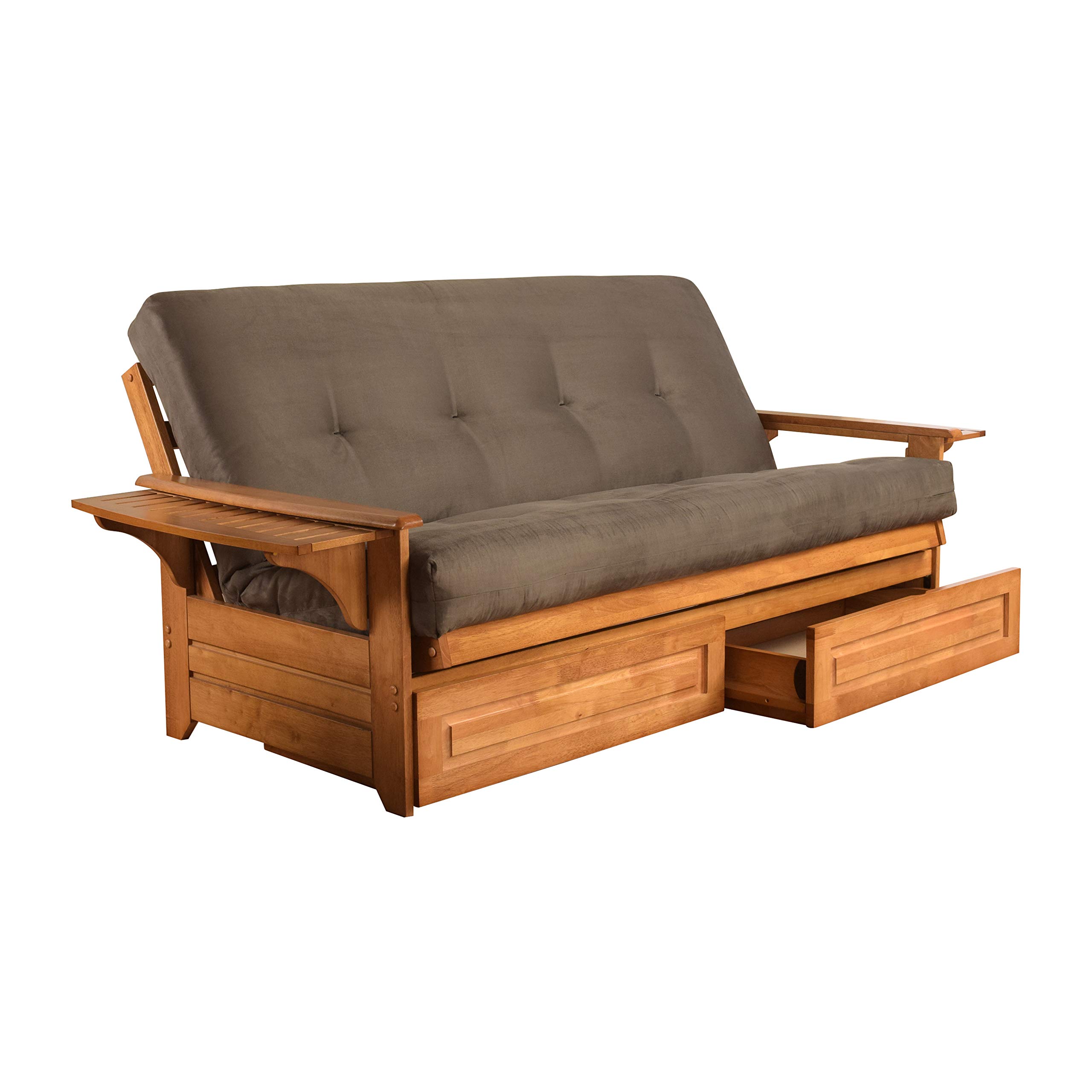 Lakefront Complete Futon Set with Drawers, Frame & 8