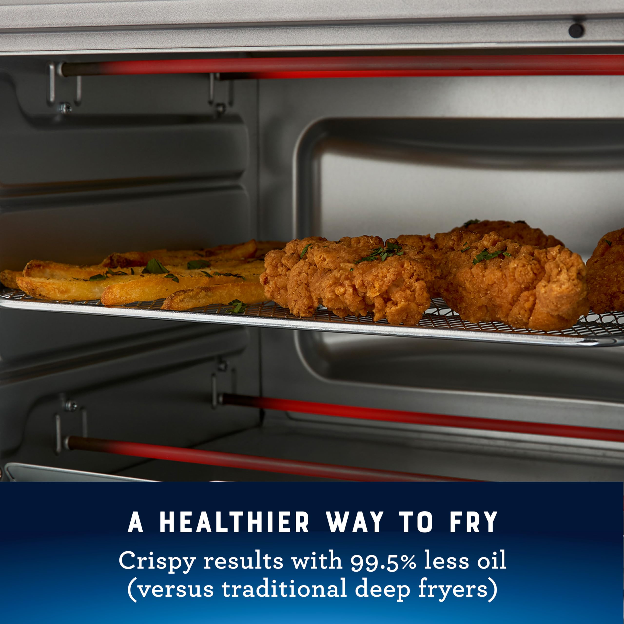 Oster 10-in-1 Air Fryer Toaster Oven Combo | Large Countertop Convection Oven with Bake, Broil, Toast & Dehydrate Functions | Perfect for Small Kitchens, Dorms & RV Cooking