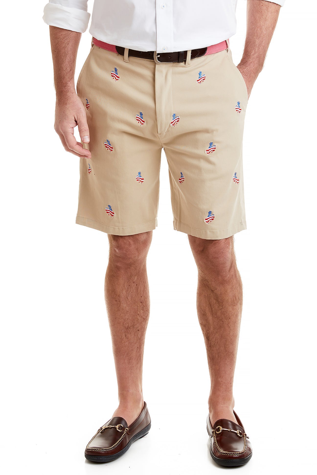 Cisco Short Stretch Twill Khaki Pants - Cowboy Americana Style for Men | Comfortable & Durable Western Wear for Rodeo, Ranch Work & Casual Outfits