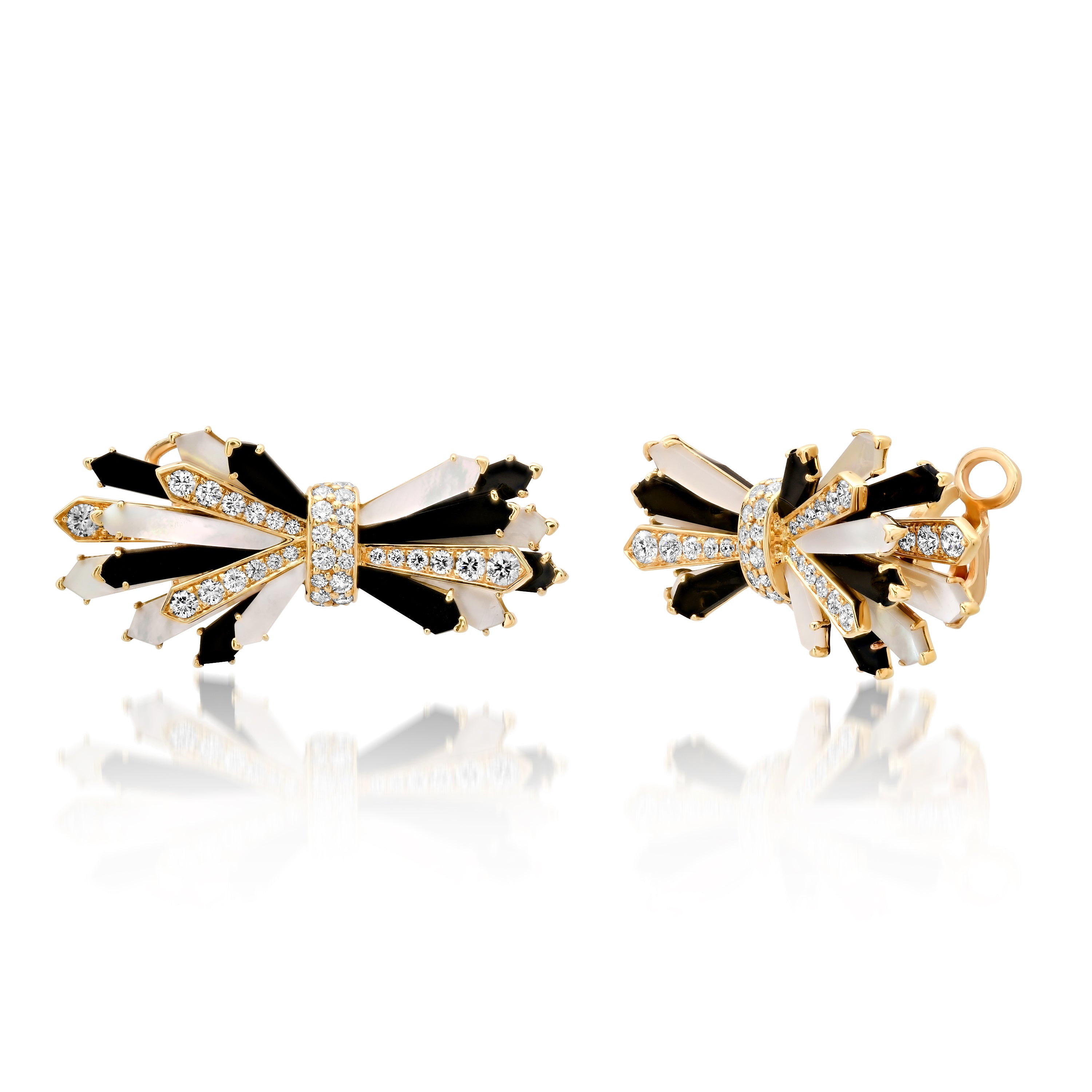 Double Penacho Fan Earrings - 3 Style Combinations for Women | Boho Chic Dangle Earrings for Parties, Weddings & Festivals