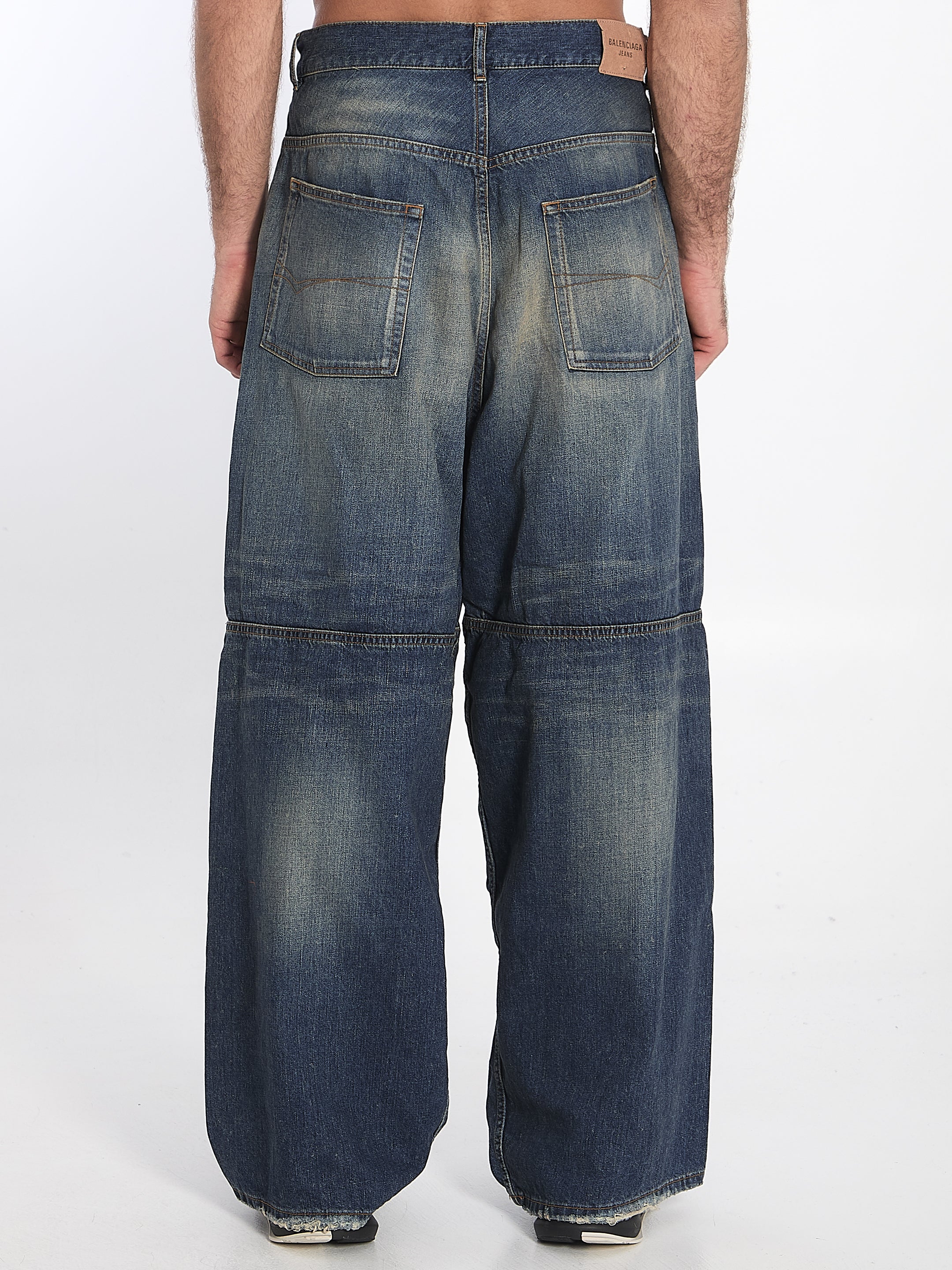 Balenciaga Baggy Jeans for Men & Women | High-Waisted Loose Fit Distressed Denim Pants | Streetwear Fashion for Casual Outfits & Night Out
