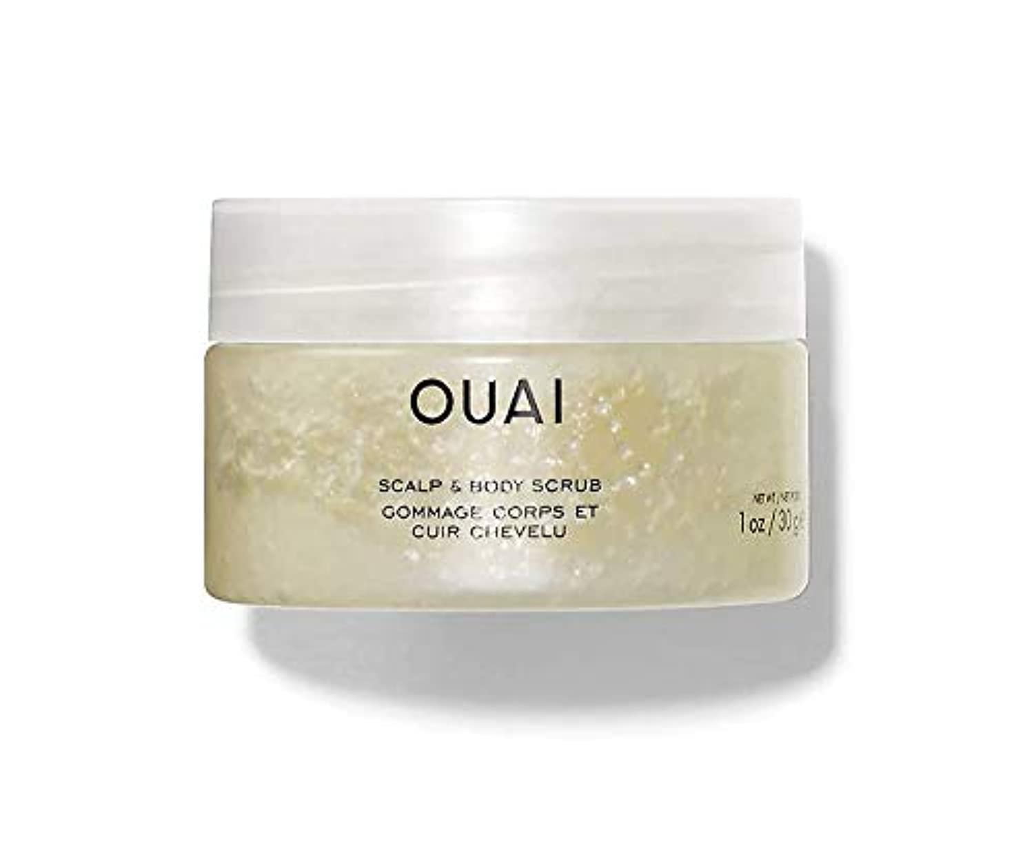 OUAI Scalp & Body Scrub - Exfoliating Treatment for Dry Scalp & Skin, 1 oz Travel Size | Perfect for Gym, Travel & On-the-Go Skincare Routine