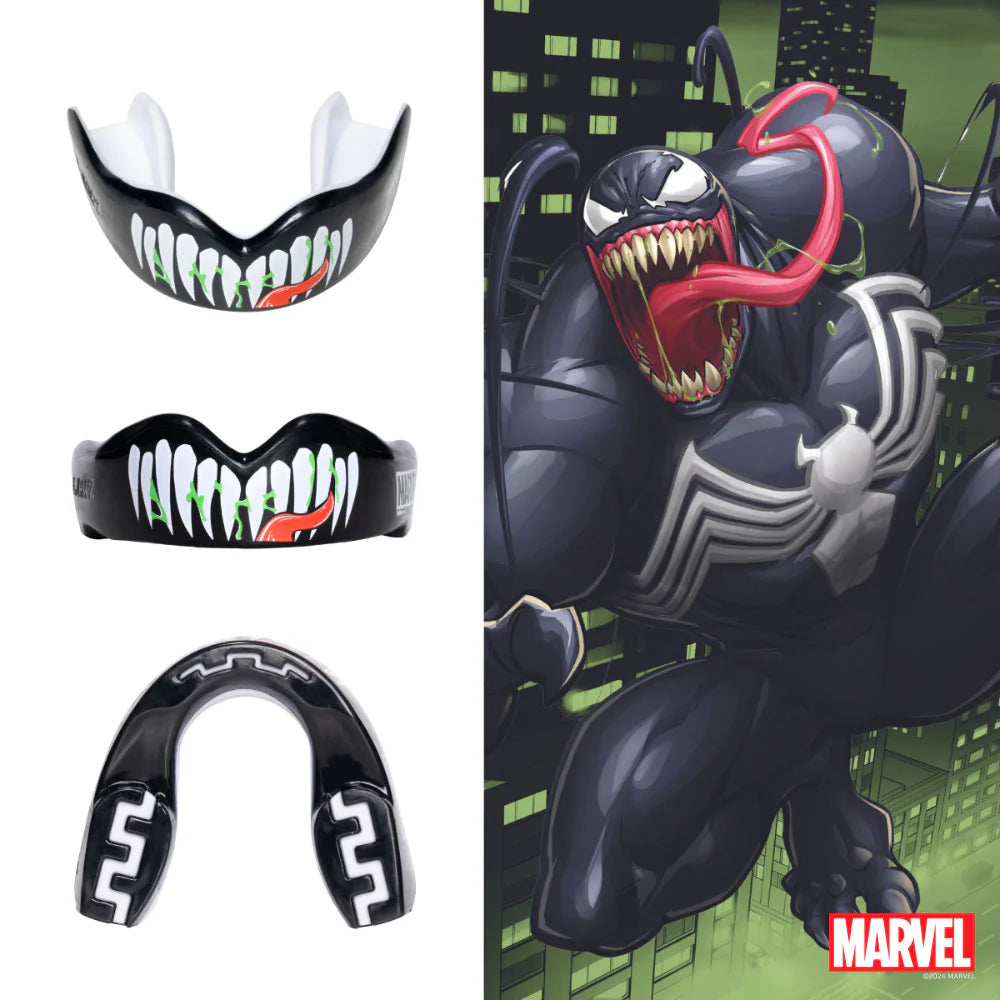 SafeJawz Marvel Venom Mouthguard - Custom Fit Teeth Protection for Sports & Night Grinding - Perfect for Boxing, MMA, Football & Teeth Grinding Relief