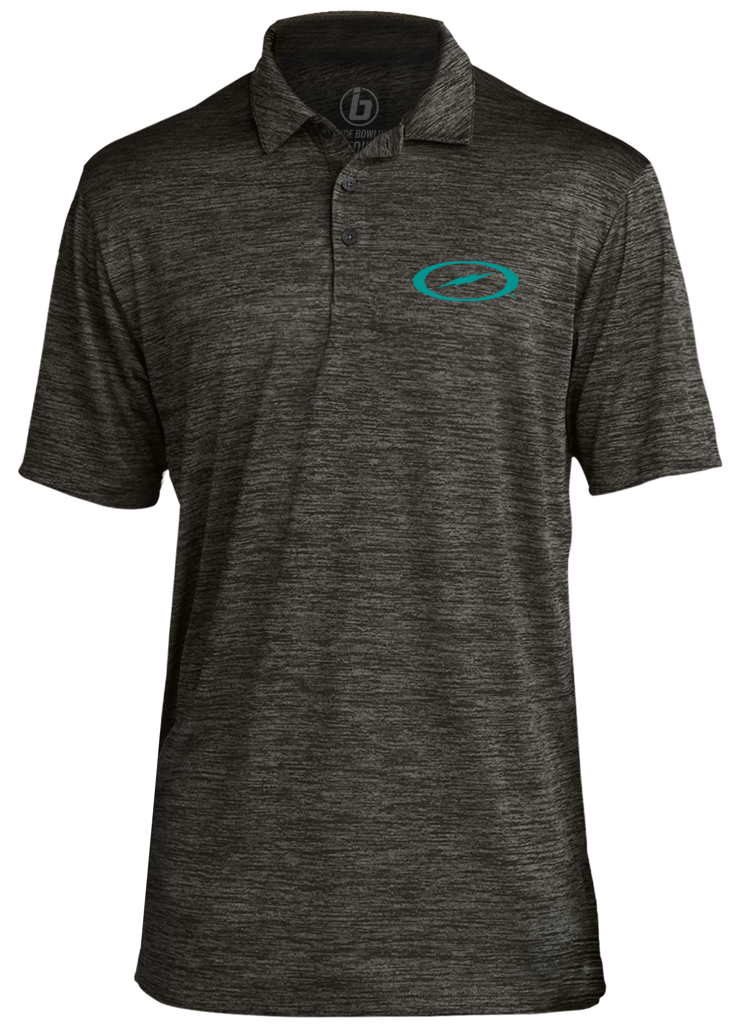 Storm Oval Bolt Teal Logo Performance Polo Shirt for Men - Moisture-Wicking Golf & Tennis Apparel - Breathable Quick-Dry Activewear for Sports & Casual Wear
