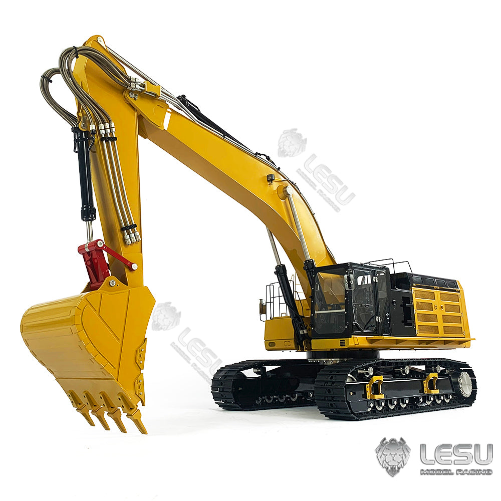 LESU 1/14 Scale Hydraulic RC Excavator 374F - Fully Assembled & Painted Radio Controlled Digger with Metal Protective Fences & Hydraulic Quick Coupler Bucket - Perfect for Construction Enthusiasts, Collectors, and RC Hobbyists