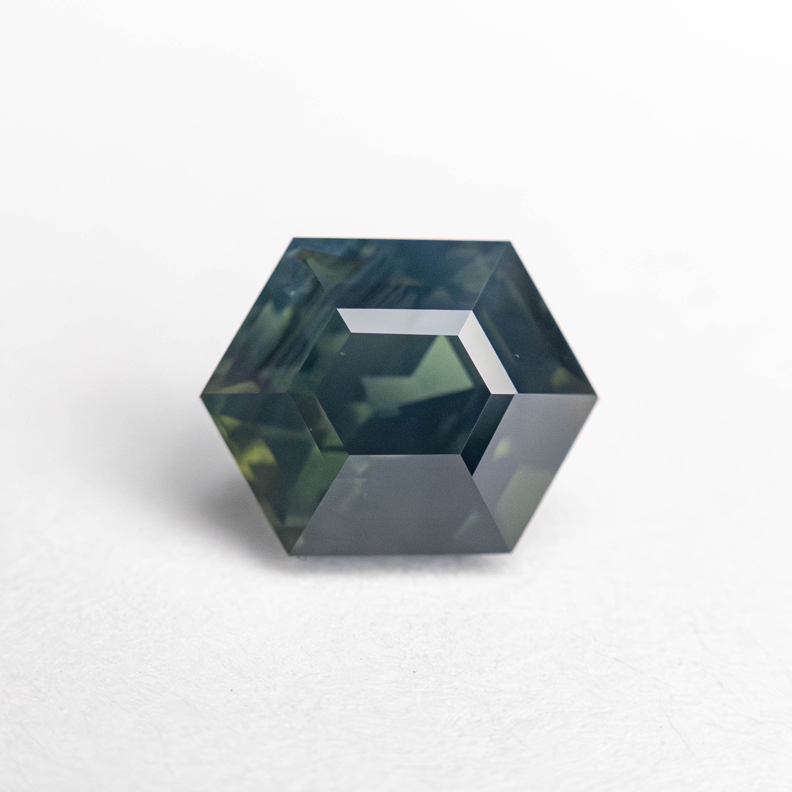 1.79ct Natural Hexagon Step Cut Sapphire - 7.76x6.15x4.95mm Blue Gemstone for Engagement Rings & Fine Jewelry Making