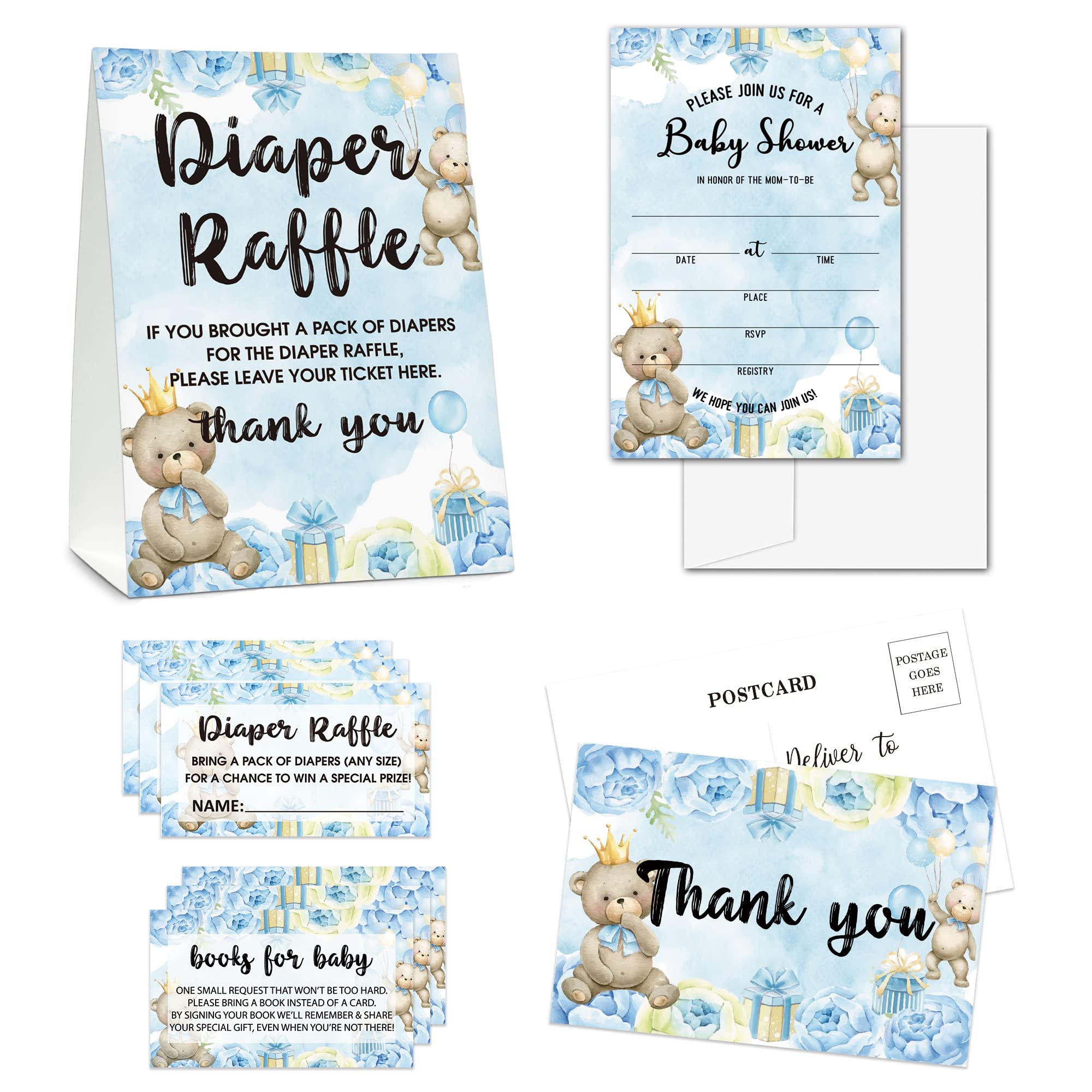 Baby Shower Game Set - 50 Printable Baby Shower Game Cards with Answer Sheets - Perfect for Baby Shower Party Favors, Decorations & Activities - Ideal for Coed Showers, Gender Reveals & New Mom Celebrations