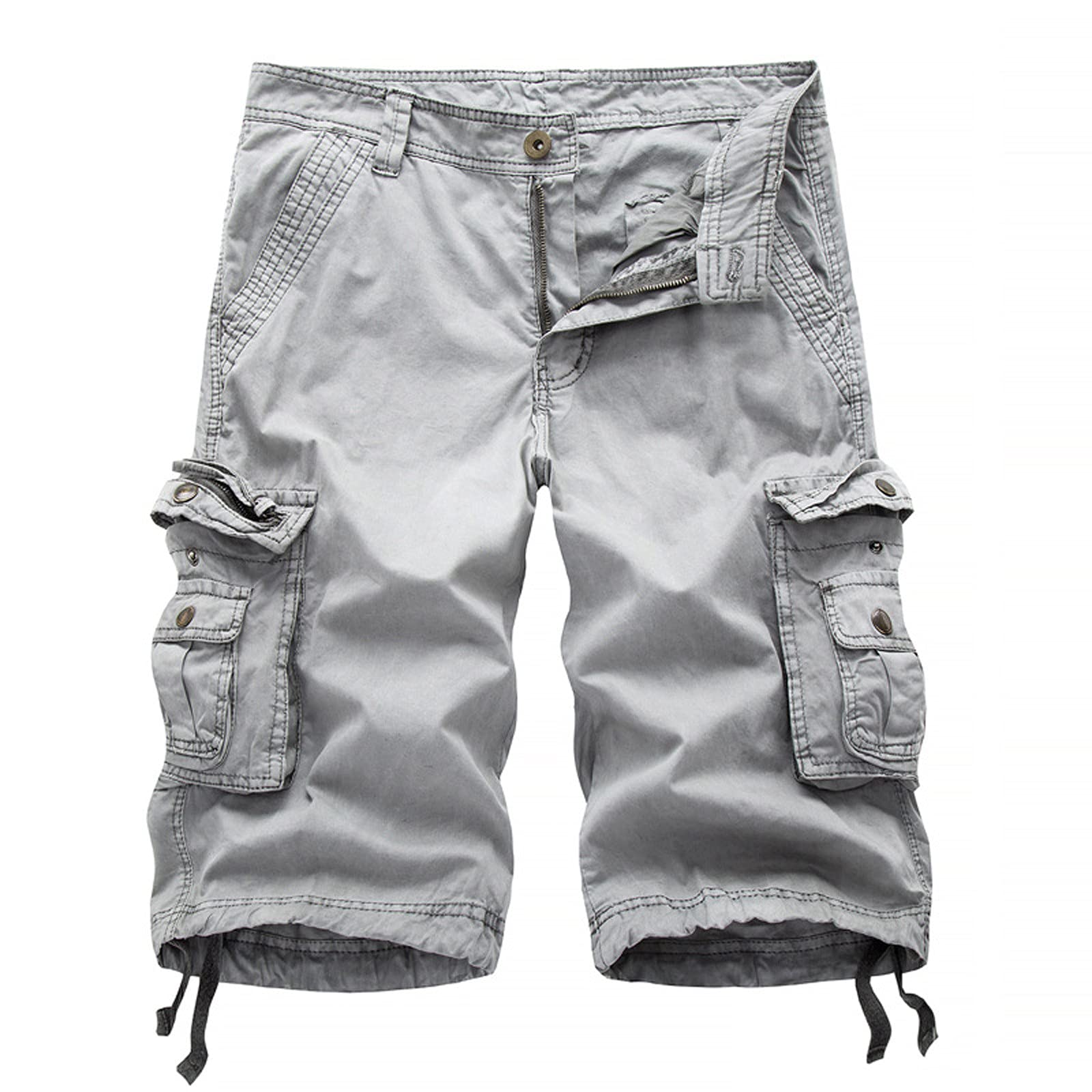 Men's Cargo Shorts - Casual Outdoor Work Pants with Multiple Pockets | Beach, Hiking & Workwear | Durable & Comfortable for Everyday Wear
