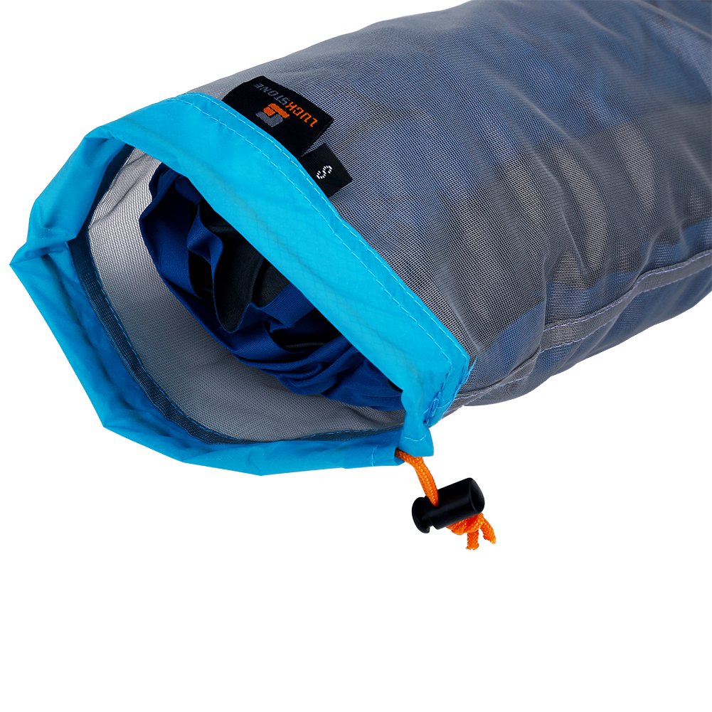 Ultralight Mesh Drawstring Storage Bags for Camping & Hiking - 5 Pack Breathable Visibility Pouches for Gear Organization (Perfect for Backpacking, Travel, and Outdoor Adventures)
