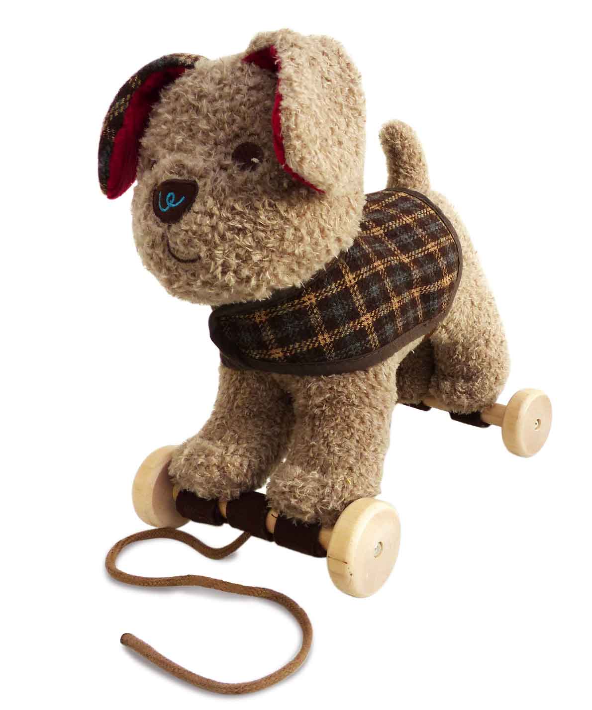 Percy Pup Pull Along Toy - Interactive Dog Toy for Toddlers, Durable Wooden Pull Toy for Kids - Perfect for Indoor Play, Outdoor Walks & Early Childhood Development