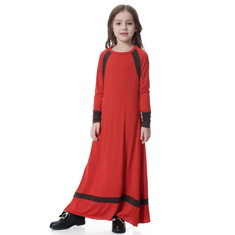 **Elegant Middle Eastern Abaya Dress for Girls - Modest Islamic Clothing for School, Parties & Special Occasions**