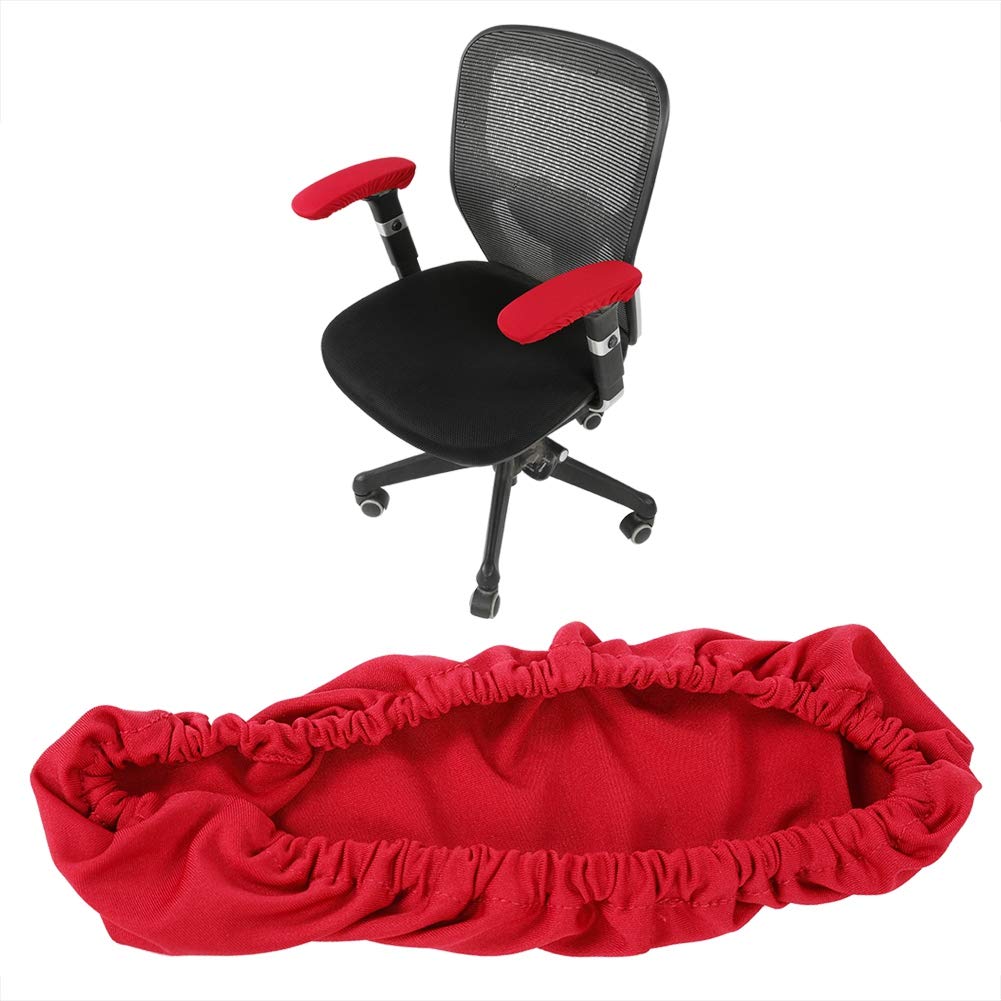 Ergonomic Armrest Covers for Office & Gaming Chairs - Soft Elbow Support Pads, Comfortable Desk Chair Armrest Protectors (Wine Red) - Perfect for Home Office, Gaming Setup & Workspace Comfort