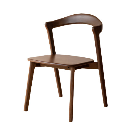 Premium Black Walnut & Ash Solid Wood Dining Chair - Handcrafted Modern Farmhouse Style for Kitchen, Dining Room & Home Decor