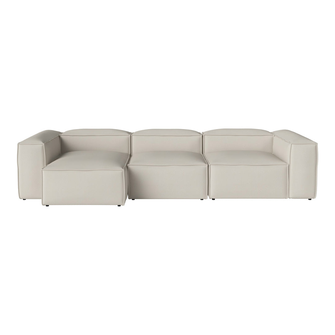 Cosima 3-Seater Sofa with Chaise Lounge - Modern L-Shaped Sectional Couch for Living Room, Apartment & Small Spaces - Soft Fabric Upholstery & Sturdy Frame - Perfect for Relaxing, Entertaining & Family Movie Nights