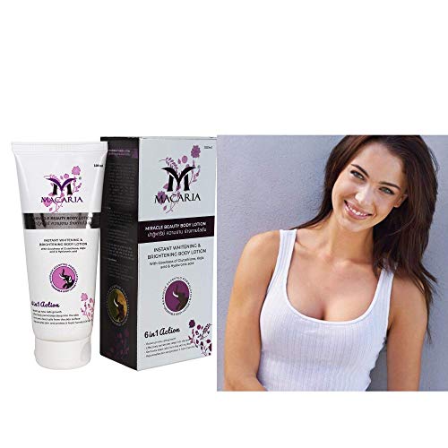 MACARIA Miracle Beauty Body Lotion - Extra Whitening Moisturizer for Women & Girls | Instant Brightening Skin Care | Summer Hydration Lotion for Dry Skin | Perfect for Daily Use, Beach Days & Special Occasions