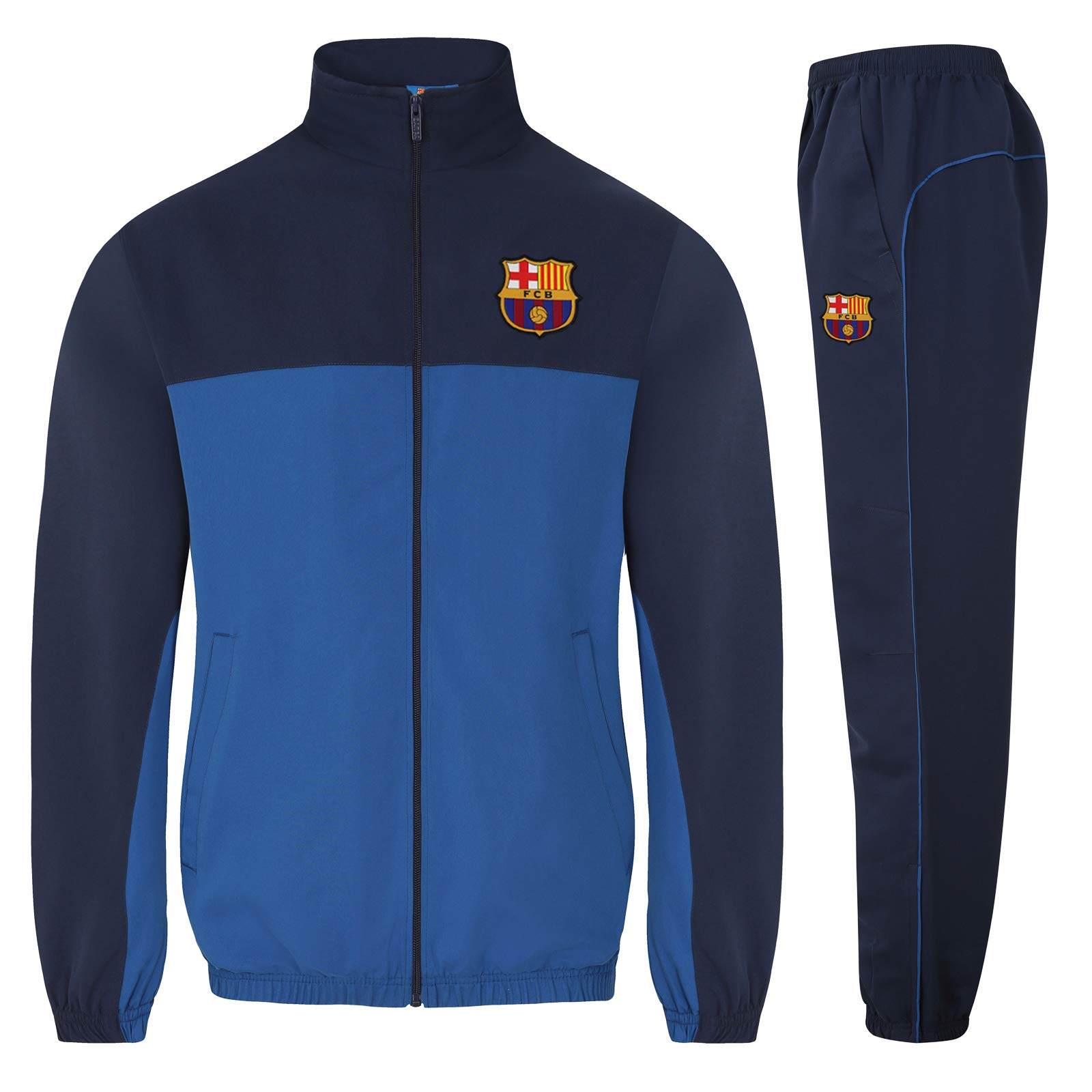 FC Barcelona Official Soccer Gift Boys Jacket & Pants Tracksuit Set - Youth Football Training Outfit for Games & Fan Wear