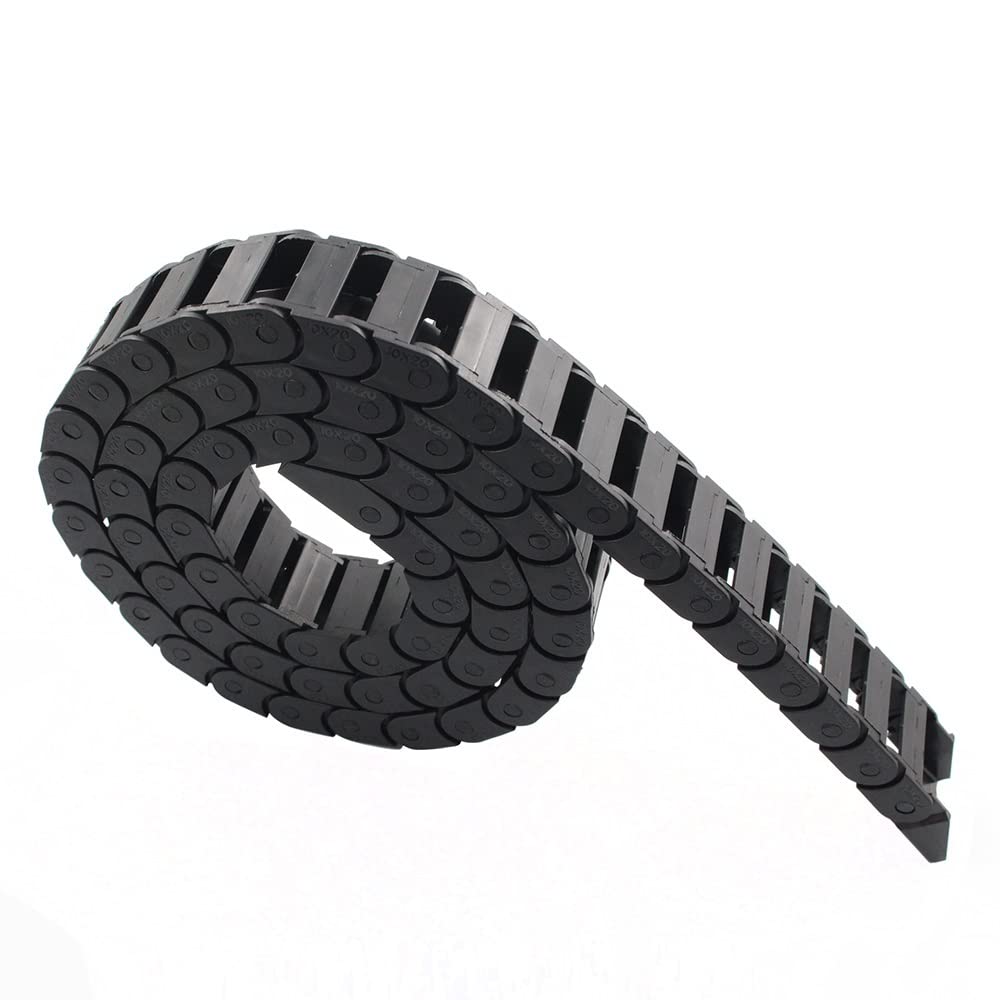 Nylon Plastic Drag Chain for CNC Machine, Engraving Machine & Industrial Equipment - High-Speed Silent Engineering Drag Chain for Industrial Tracks - Perfect for Workshop Automation & Heavy-Duty Applications