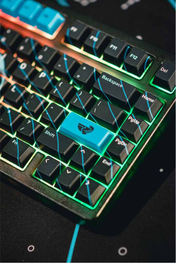 K75 Mechanical Keyboard - RGB Backlit, Hot Swappable, 75% Layout for Gaming & Typing | Space Whale Design | Perfect for Office, Gaming & Programming