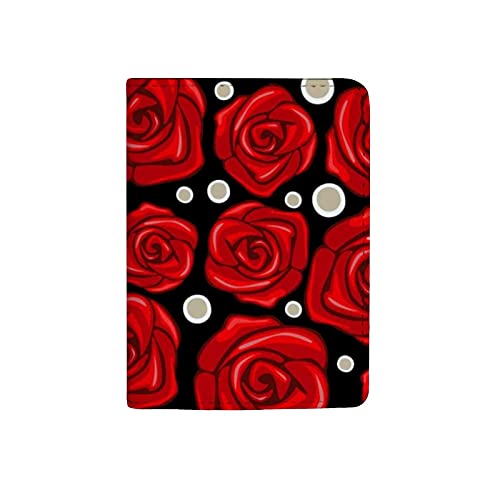Vintage Red Rose Black1
