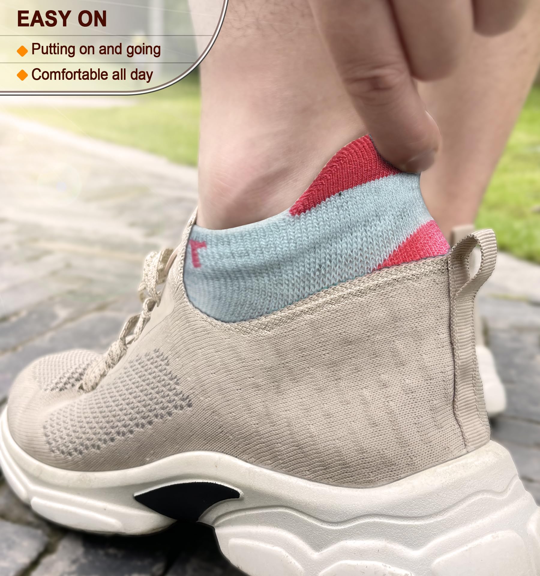BULLIANT Women's Athletic Socks 6-Pack - No Show Cushioned for Running & Walking with Arch Support - Perfect for Sports & Daily Wear
