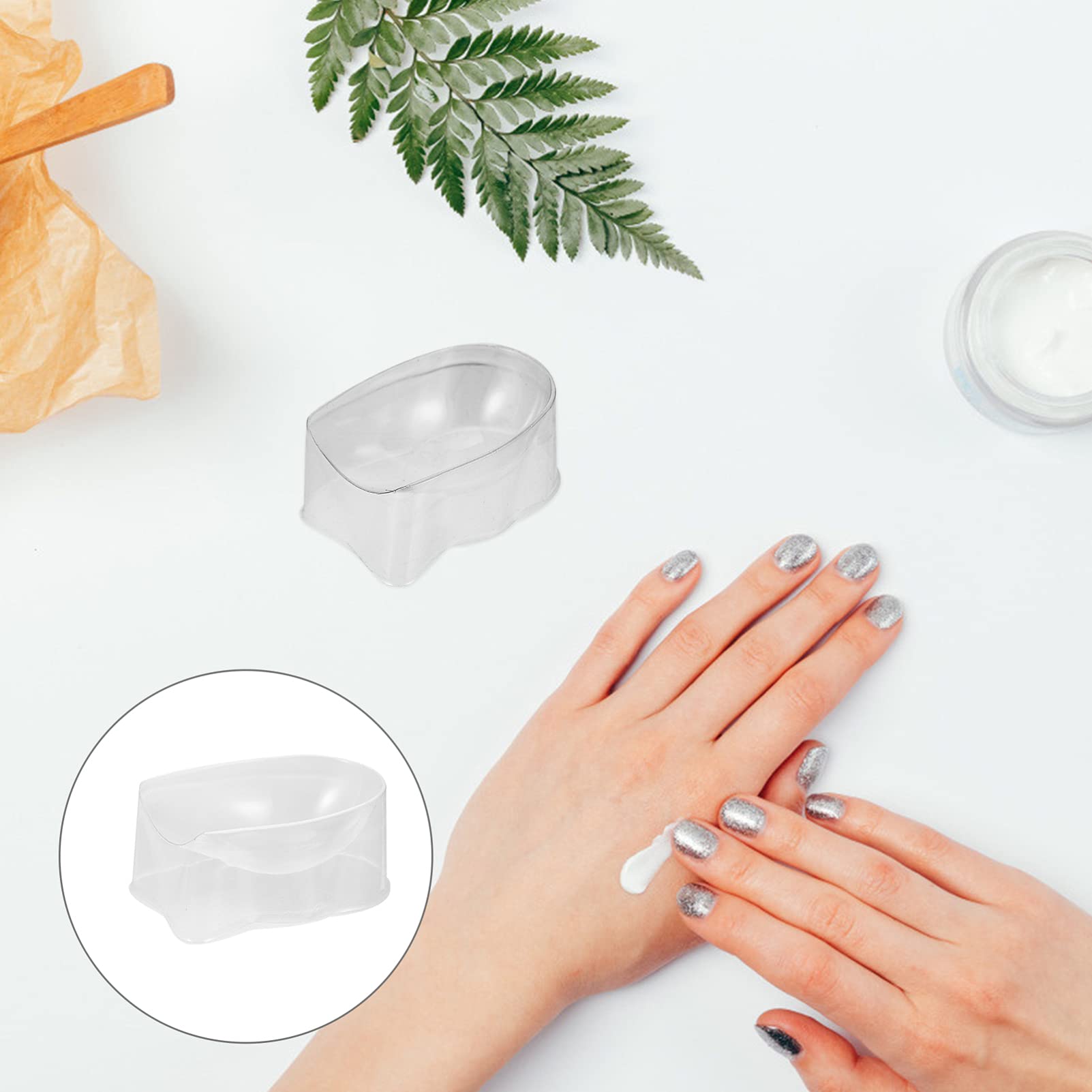 OSALADI 6-Piece Dip Powder Recycling Tray Set - Reusable Nail Art Powder Container for Dipping Powders, Glitter & Sequins - DIY Manicure Supplies for Professional & Home Nail Salons - Perfect for Nail Art, Gel Polish & Acrylic Powder Storage