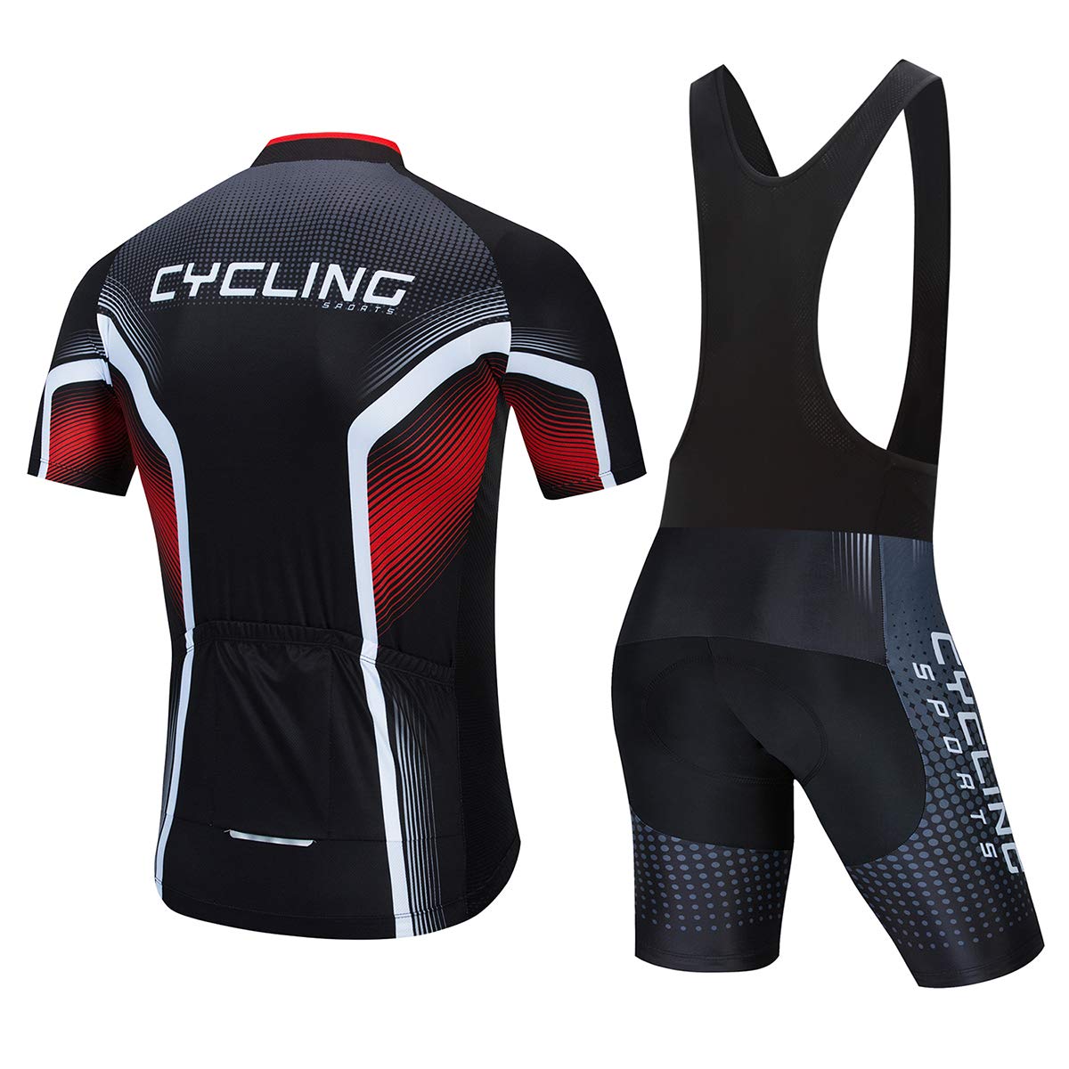 **Men's Cycling Jersey Set - Breathable Short Sleeve Bike Jersey & MTB Shorts for Summer Riding | Perfect for Road & Mountain Biking**