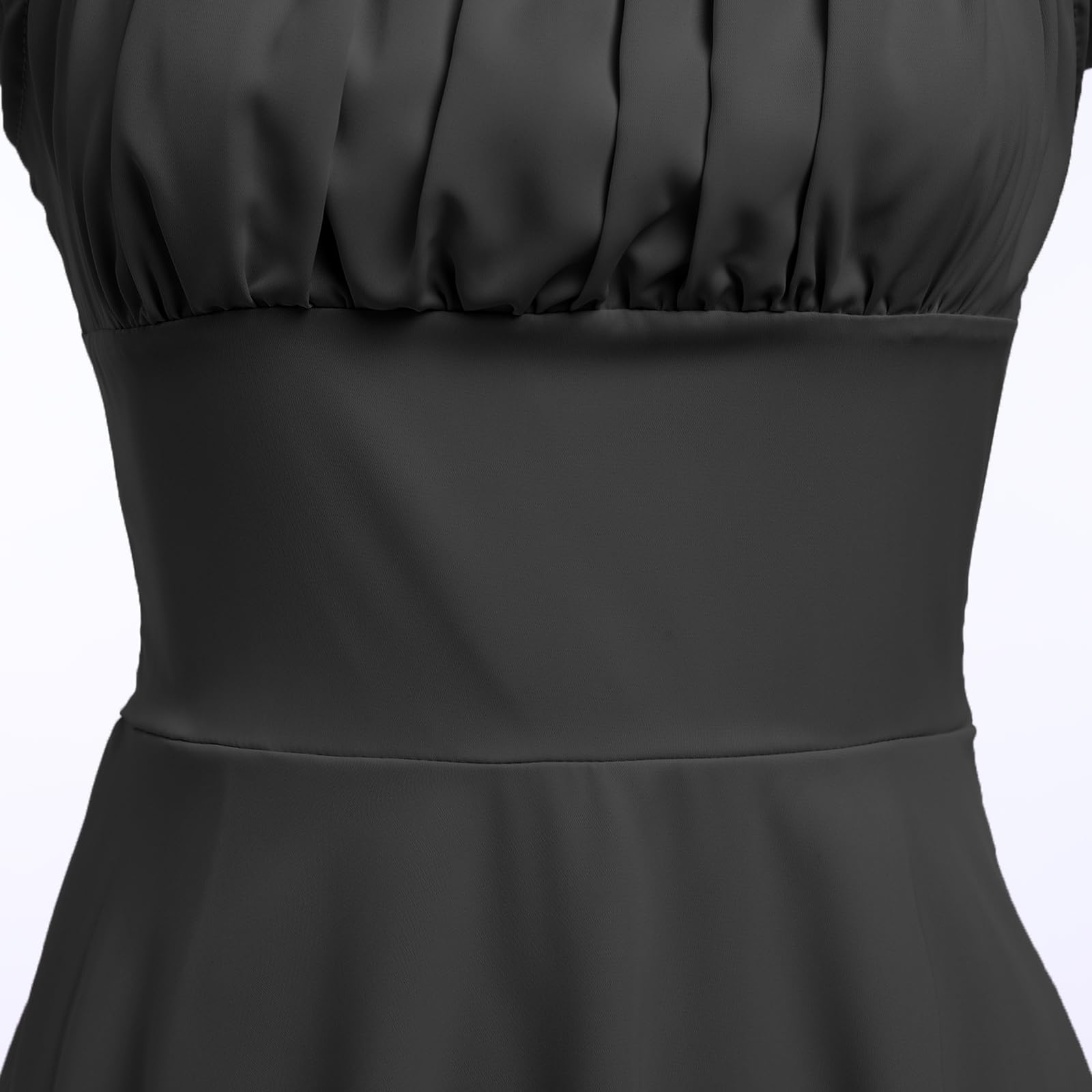 ABAFIP Women's Lace Ruffle Corset Dress - Square Neck Ruched Bodycon Mini Dress for Party, Club, Date Night & Special Occasions