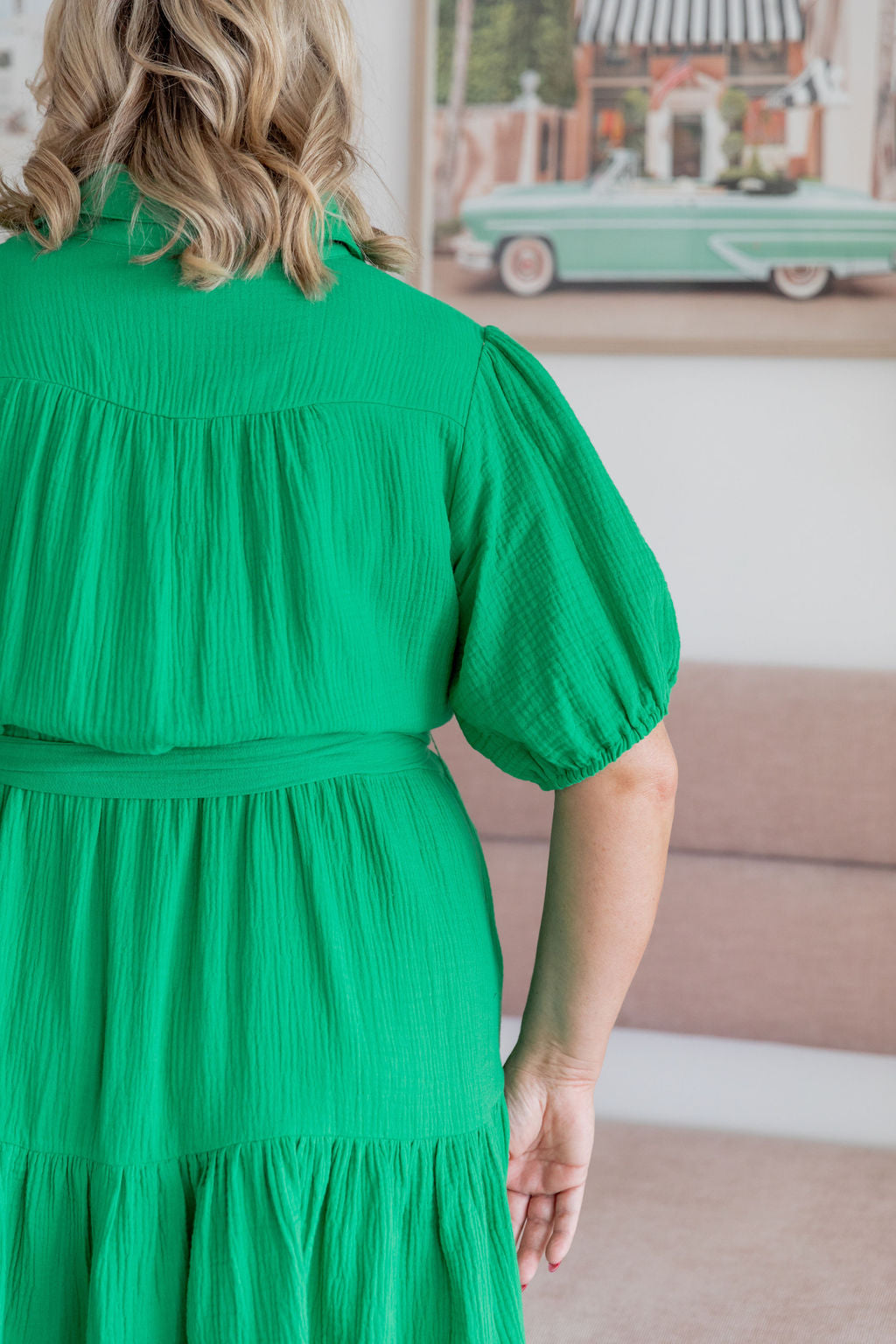 Stylish Green Mali Dress for Women - Elegant Floral Print Summer Maxi Dress - Perfect for Beach Vacations, Parties & Casual Outings