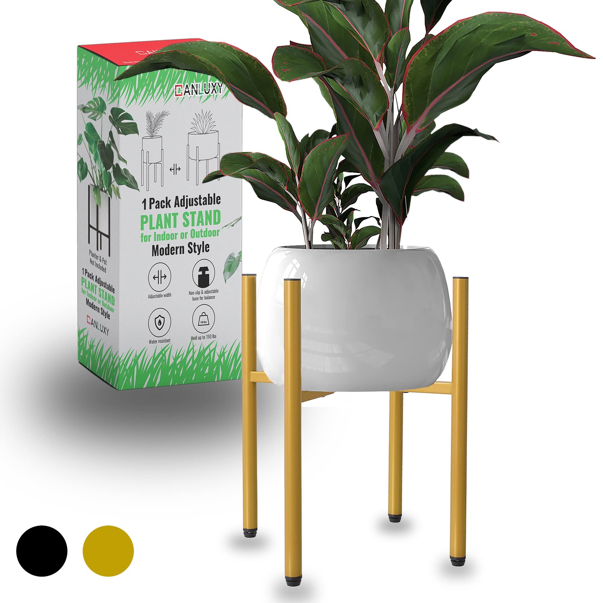 Adjustable Metal Plant Stand Indoor Outdoor - Heavy Duty Flower Pot Holder 9