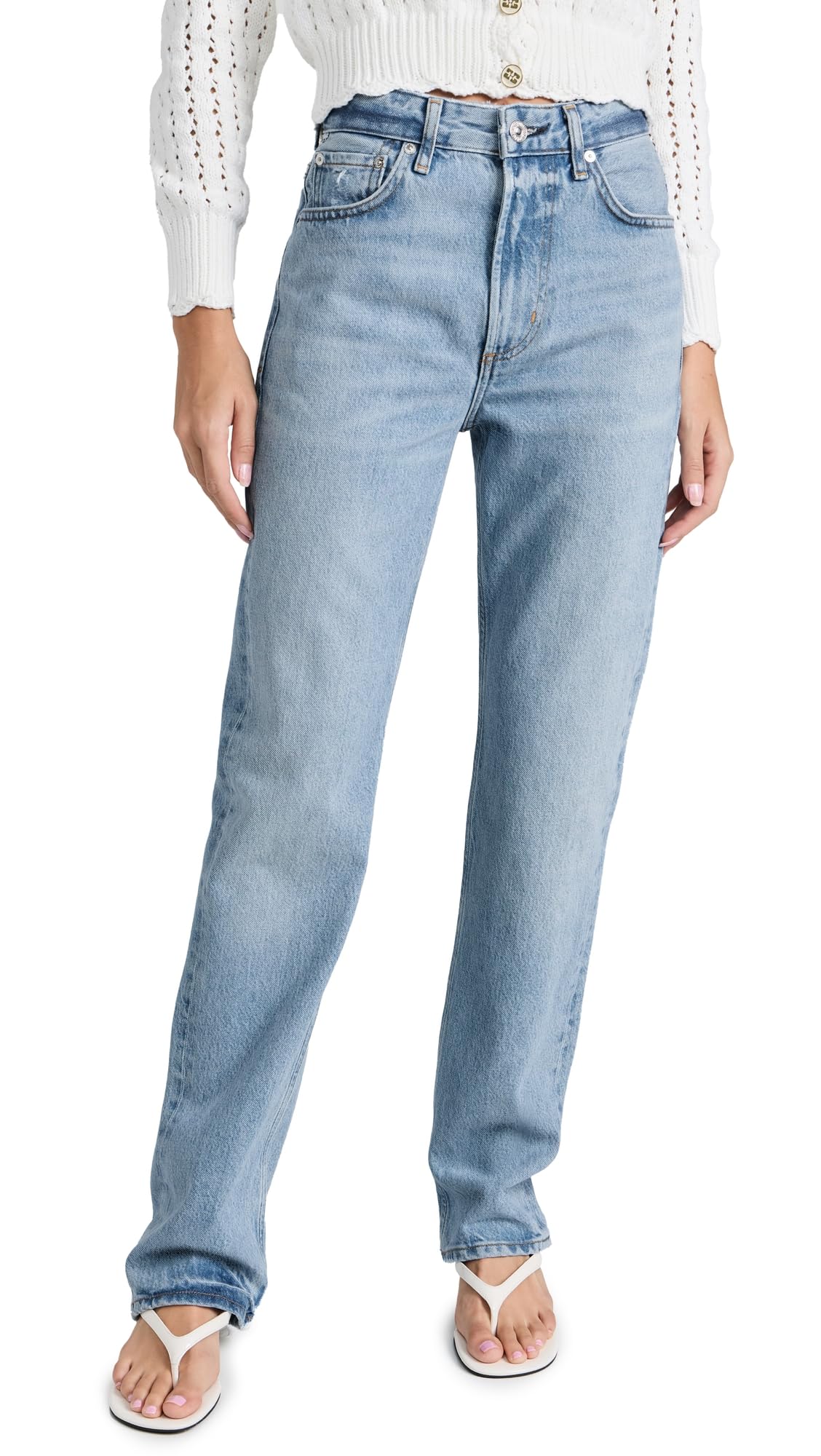 Citizens of Humanity Women's Zurie Straight Leg Jeans - High Waist Denim Pants for Casual & Office Wear | Comfortable Stretch Fit for Everyday Style