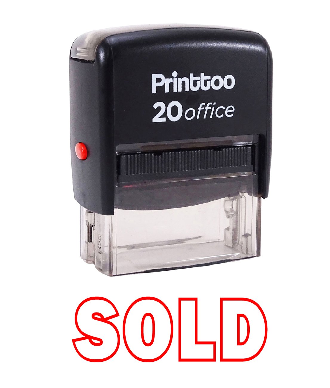 Custom Self-Inking Rubber Stamp for Office & Home Use - Personalized Stamp with Red Ink - Perfect for Paperwork, Crafts, and DIY Projects