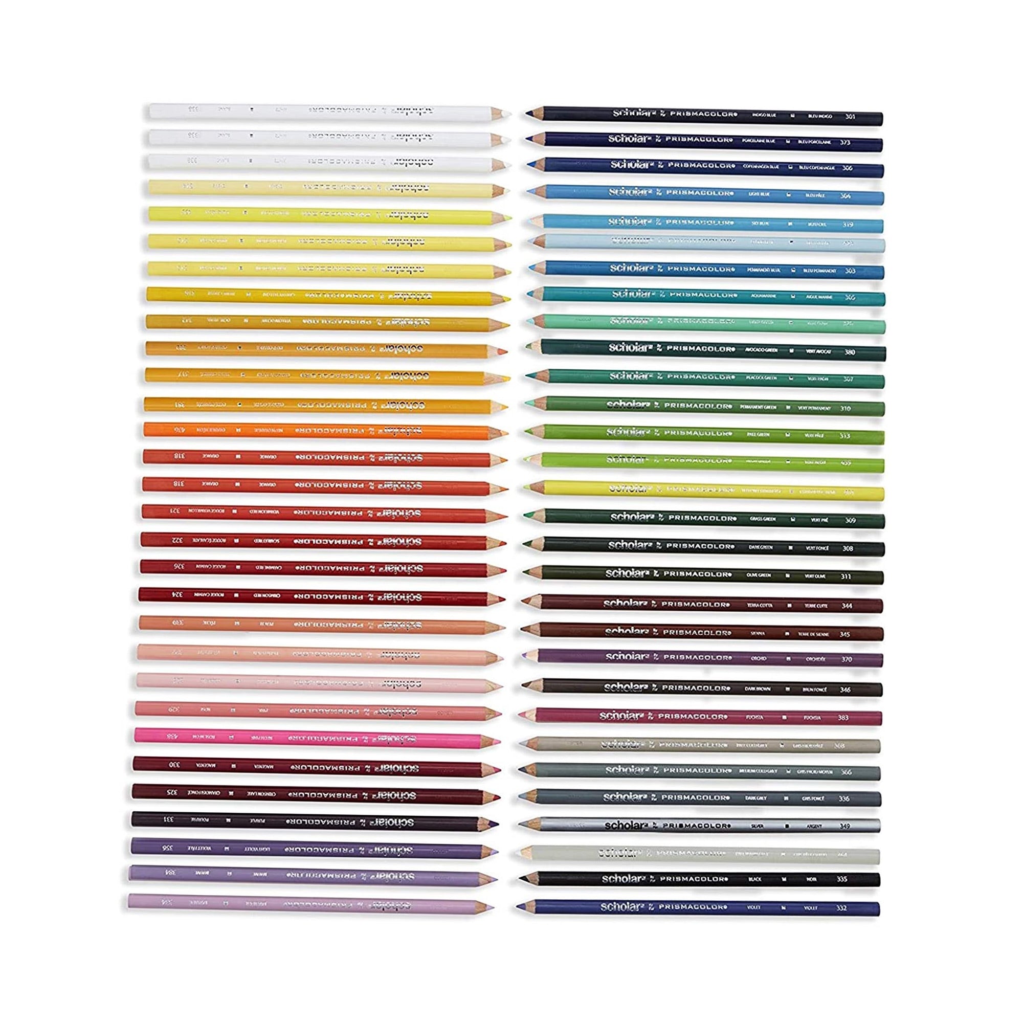 60 Pack Scholar Colored Pencils - Premium Art Supplies for Students & Artists - Perfect for Sketching, Coloring Books & School Projects