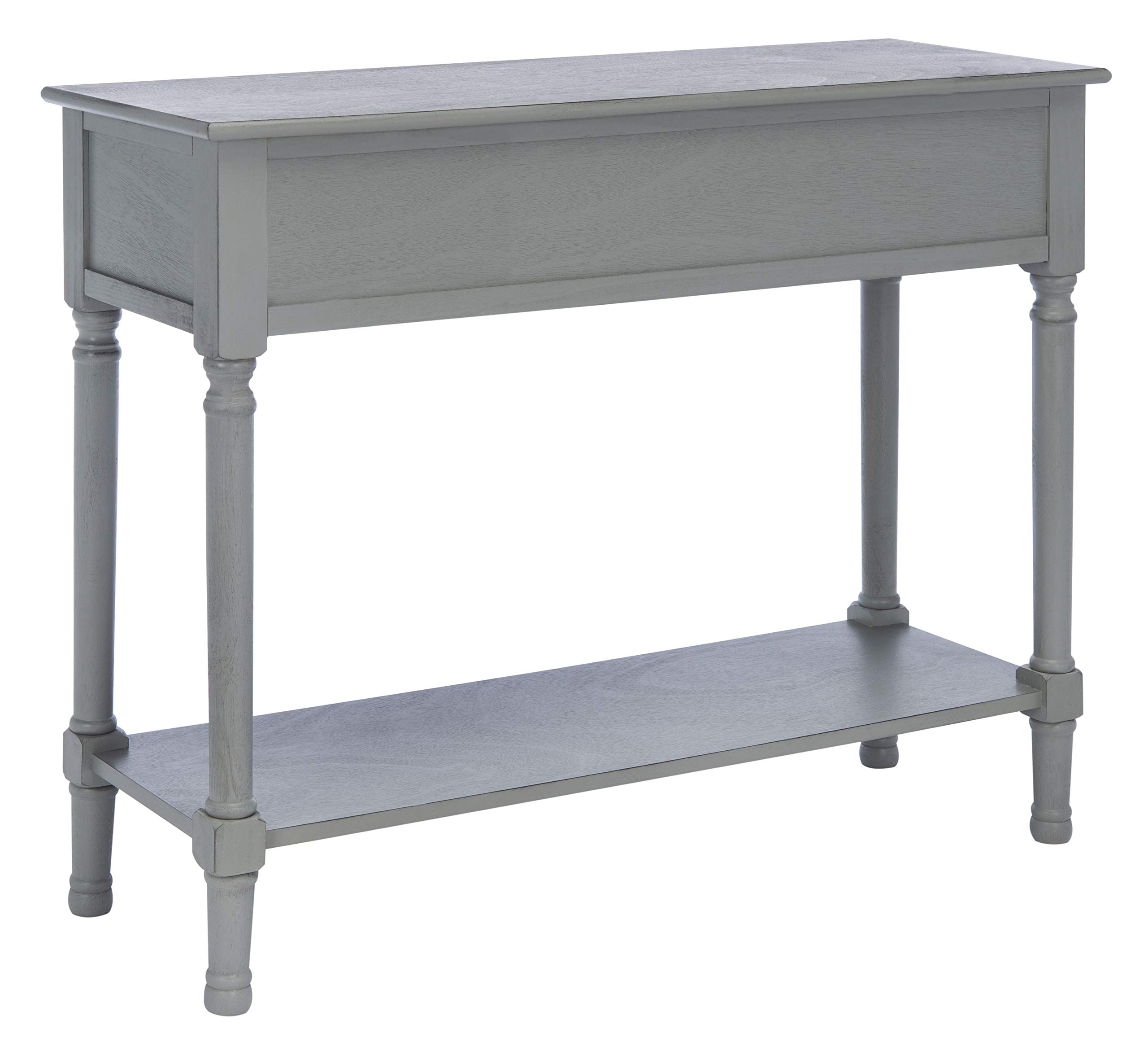 Distressed Grey 2-Drawer Console Table with Bottom Shelf - Safavieh Home Collection Ryder | Perfect for Entryway, Living Room & Hallway Decor