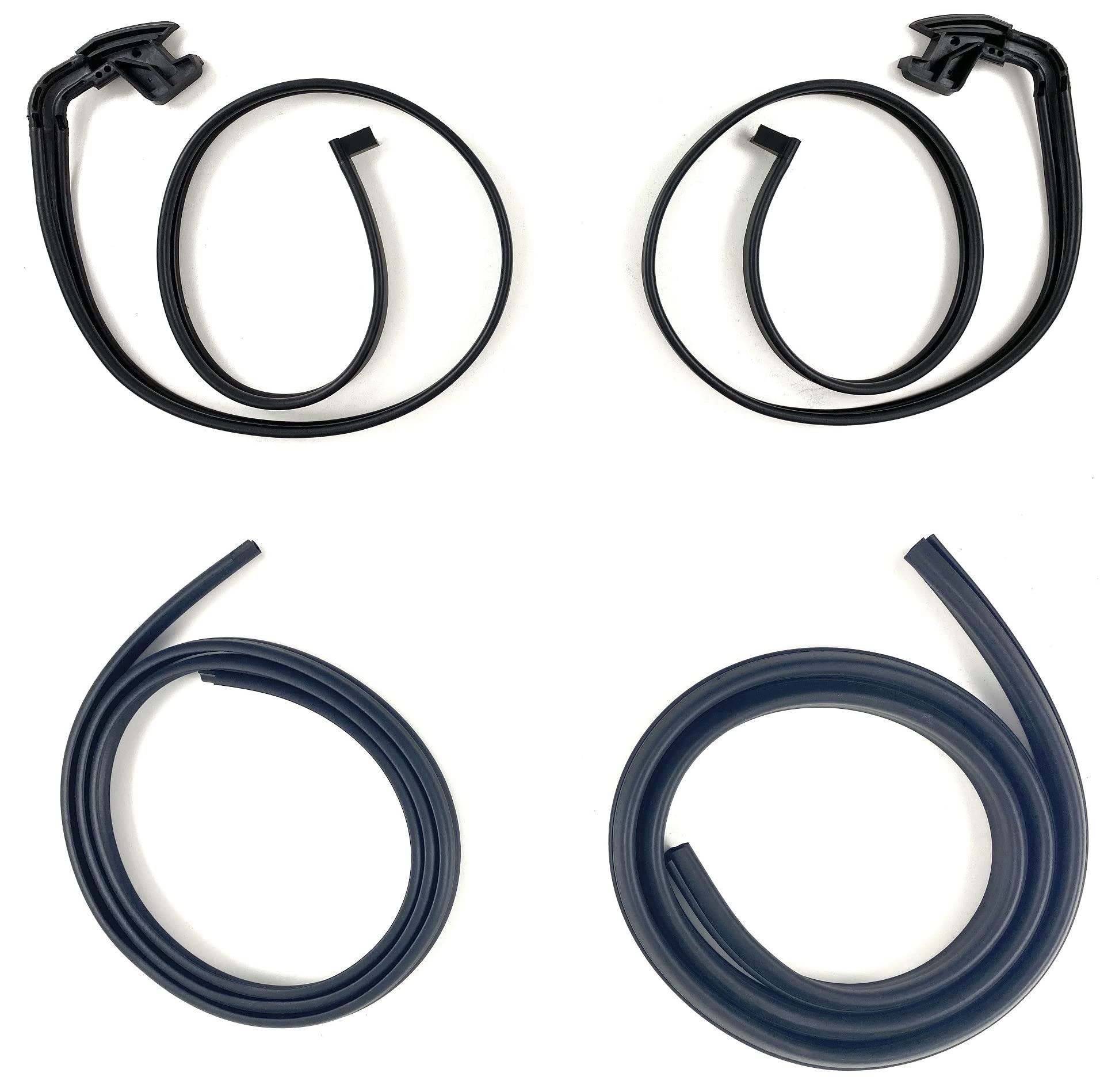 APDTY 154586 Inner & Outer Header Seals & Bed Seals - Replacement for Truck Cab & Pickup Bed Weatherproofing - Perfect for Off-Roading, Camping & Heavy Duty Use